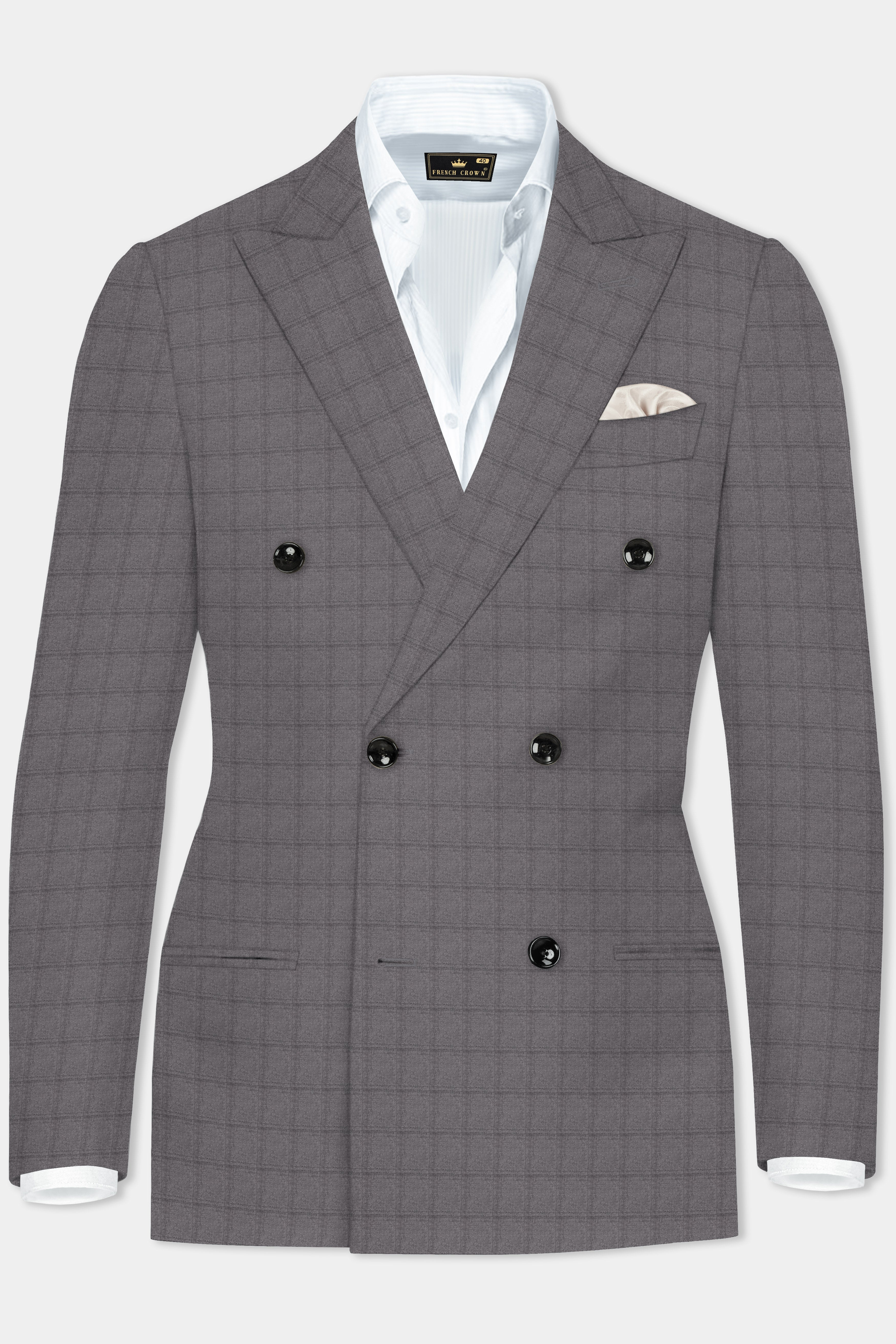 Ironside Gray Windows Wool Rich Double Breasted Blazer