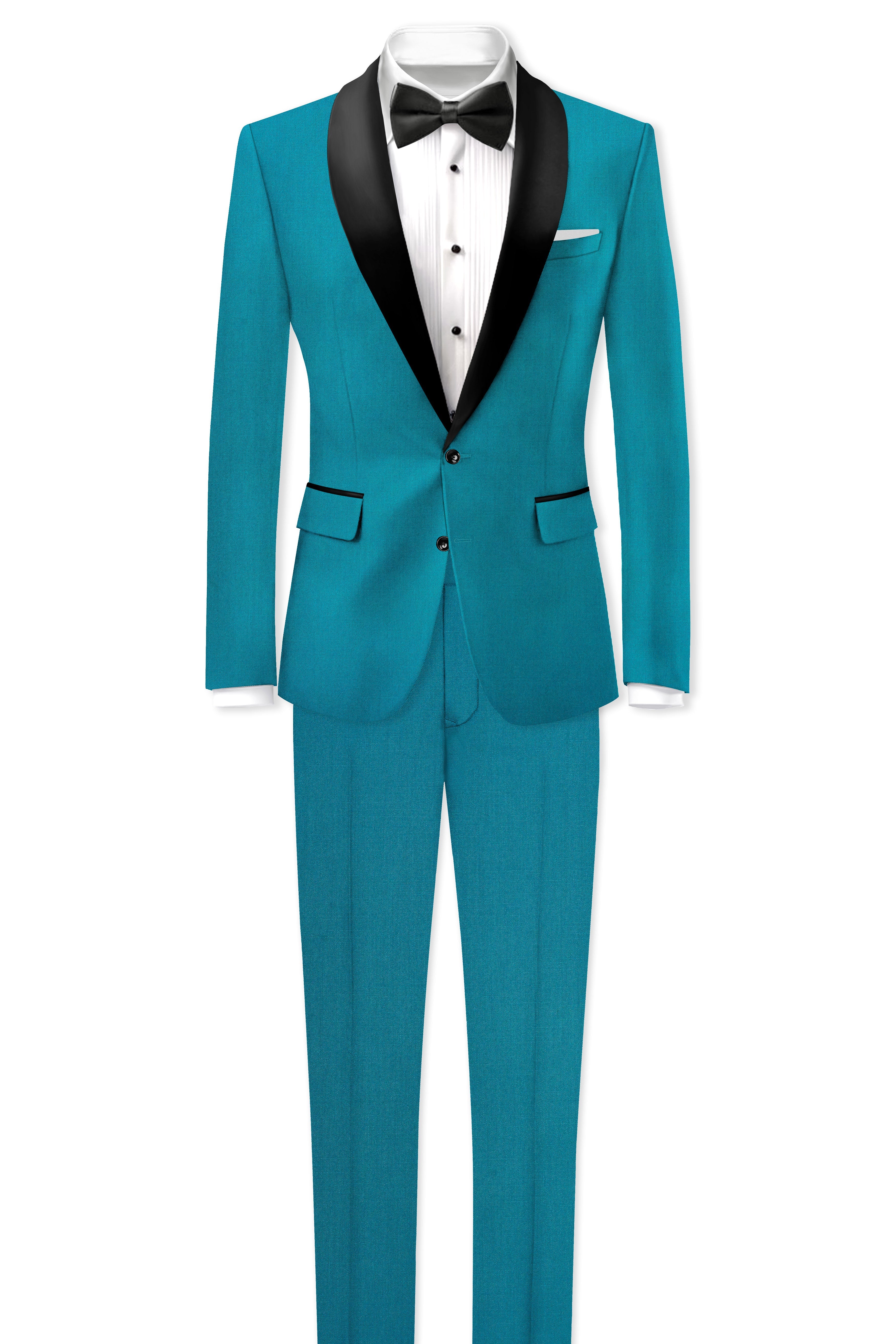 Zephirsurfie Green Wool Rich Tuxedo Stretchable Traveler Blazer