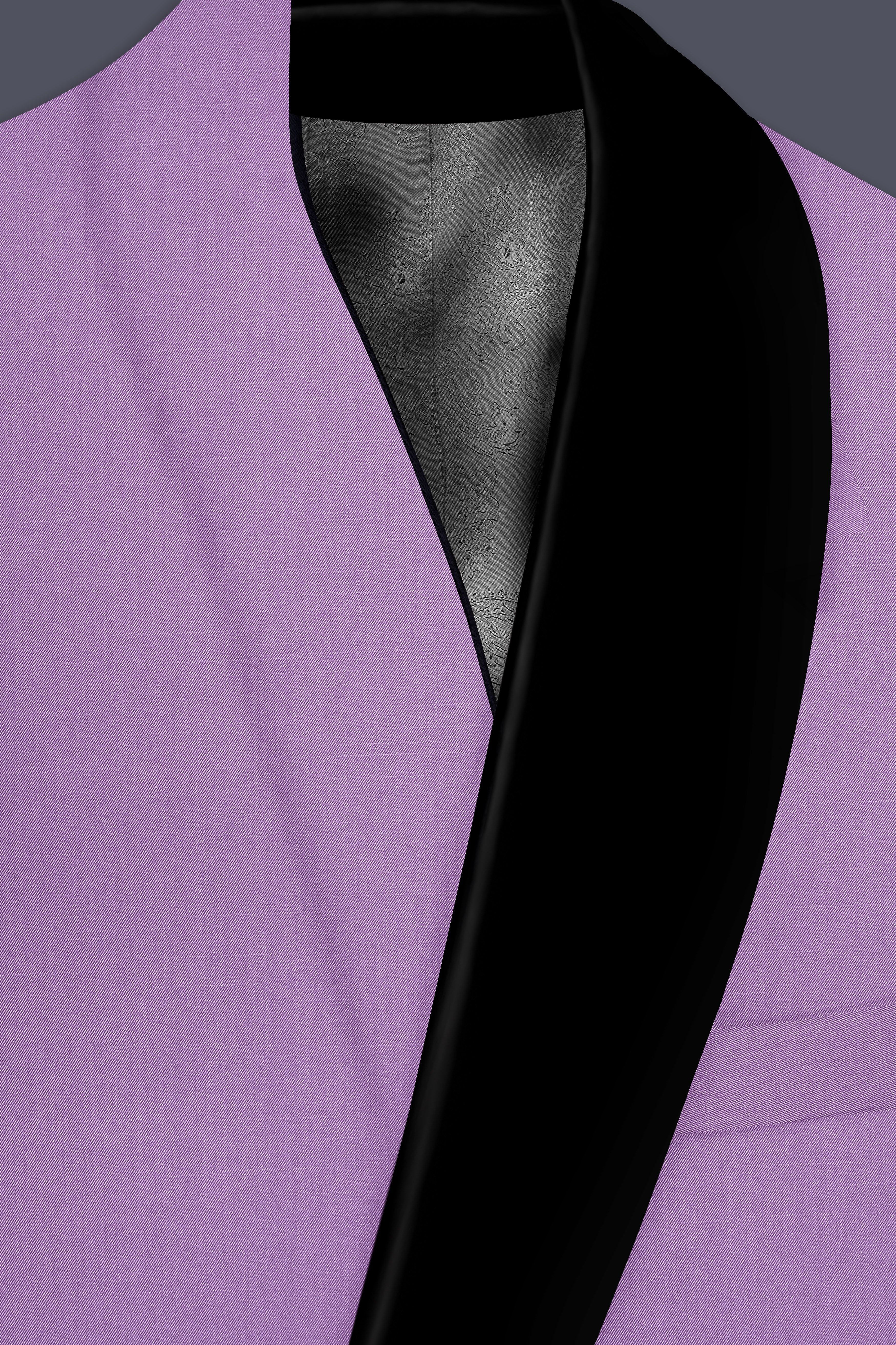 Roylen-Mountbatten Purple Wool Rich Tuxedo Stretchable Traveler Blazer
