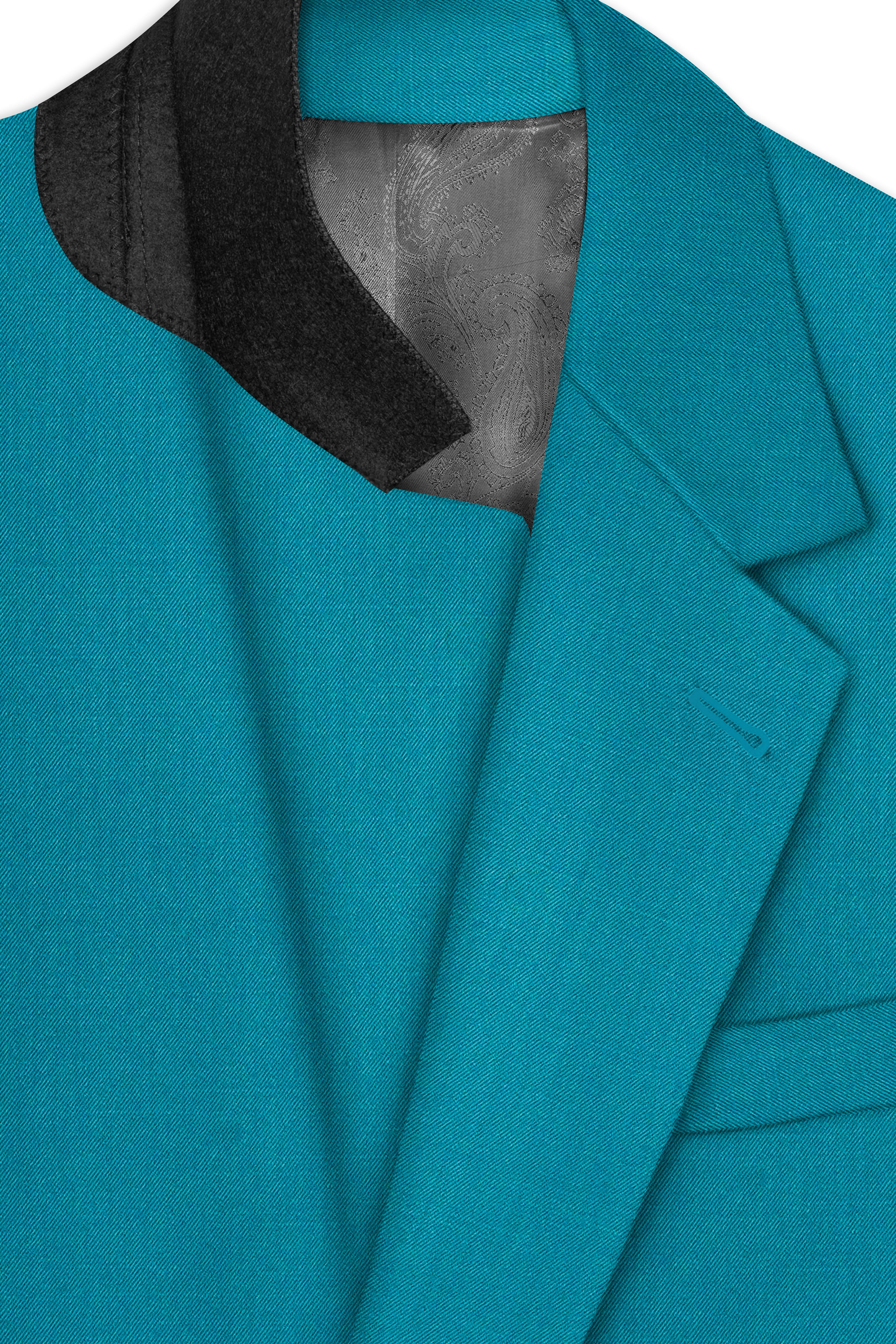 Zephir-Surfie Green Wool Rich Single Breasted Slight Stretch Blazer
