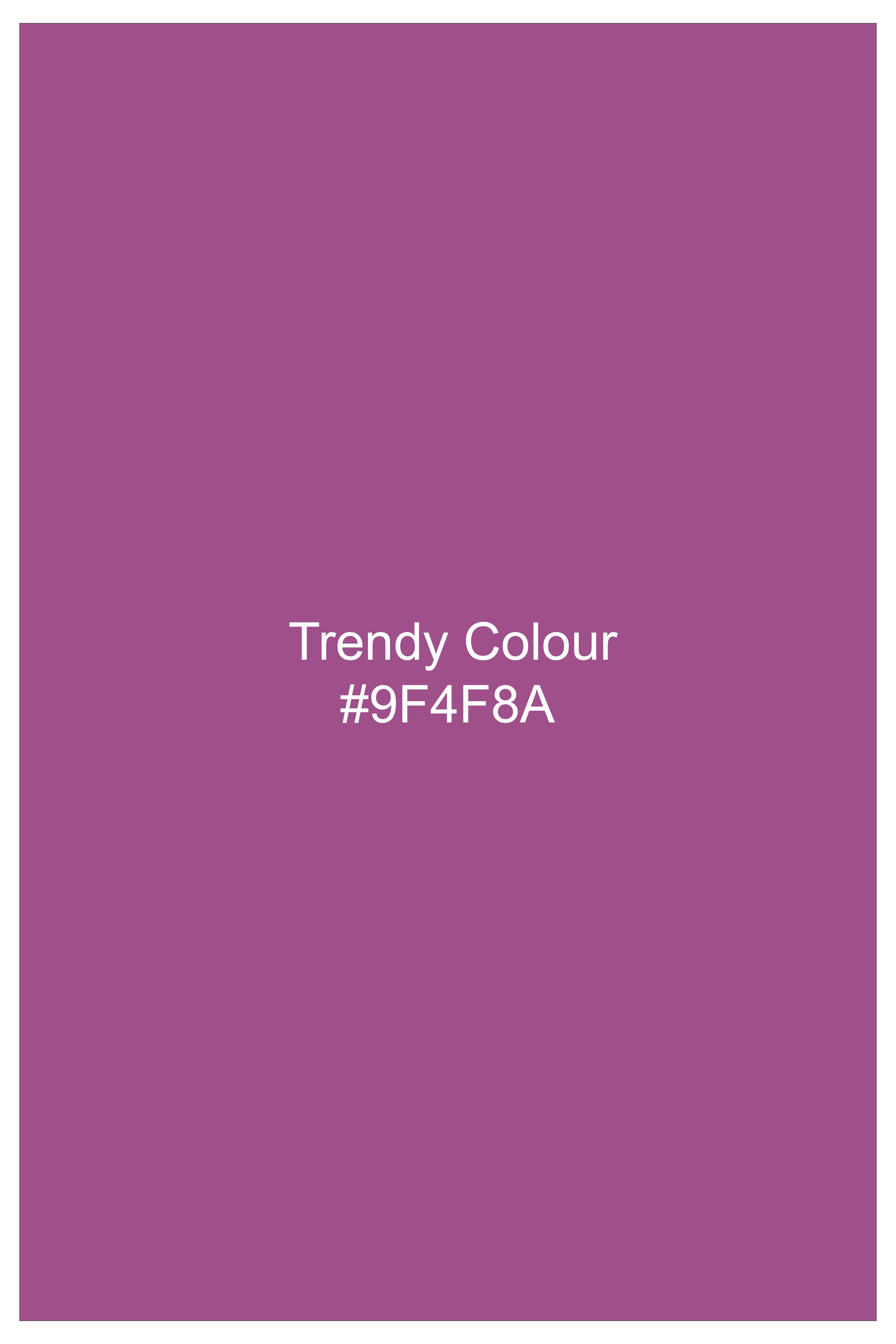 Rosvoy-Trendy Pink Wool Rich Single Breasted Slight Stretch Blazer