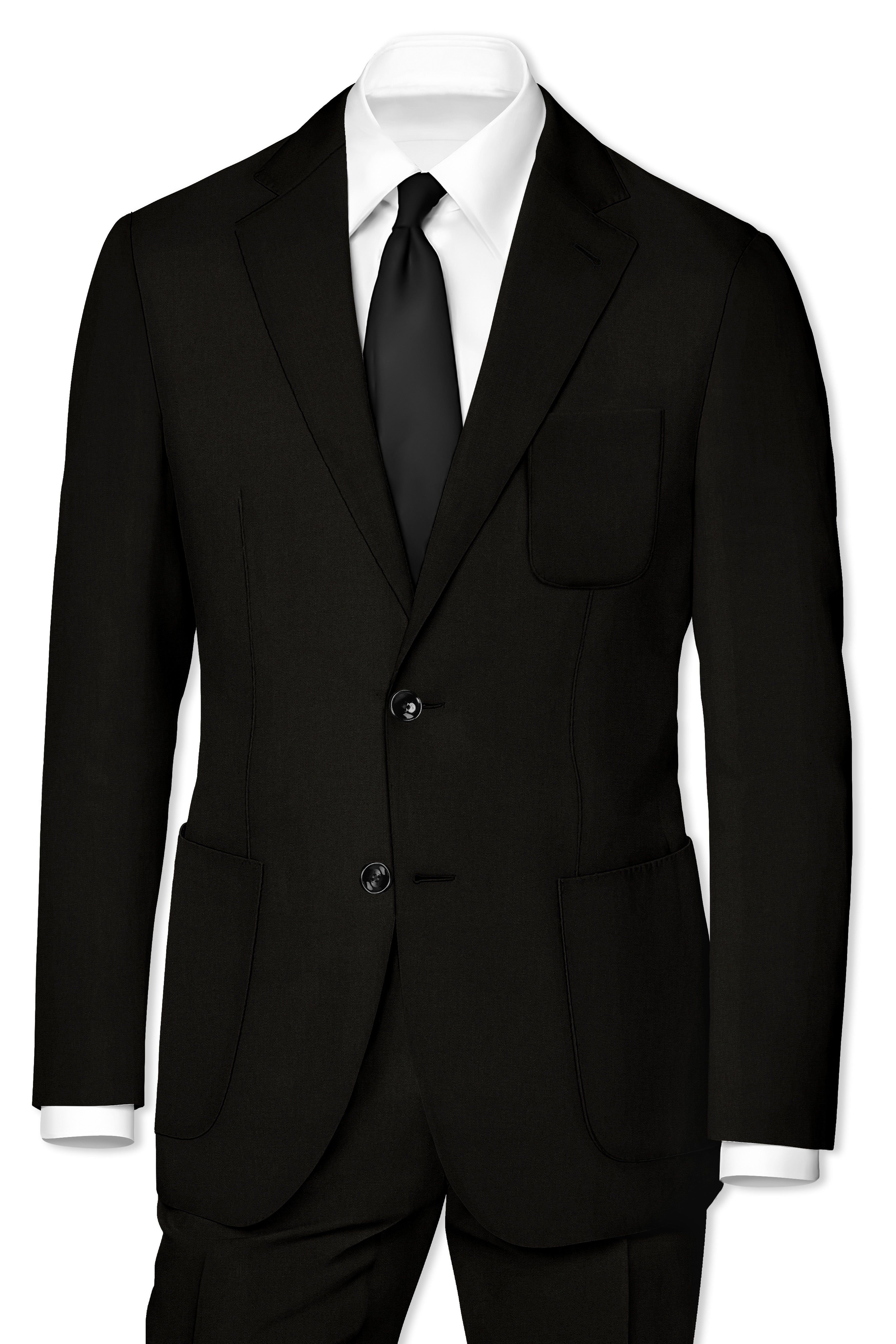 Jadivra-Jade Black Premium Cotton Single Breasted Sports Blazer