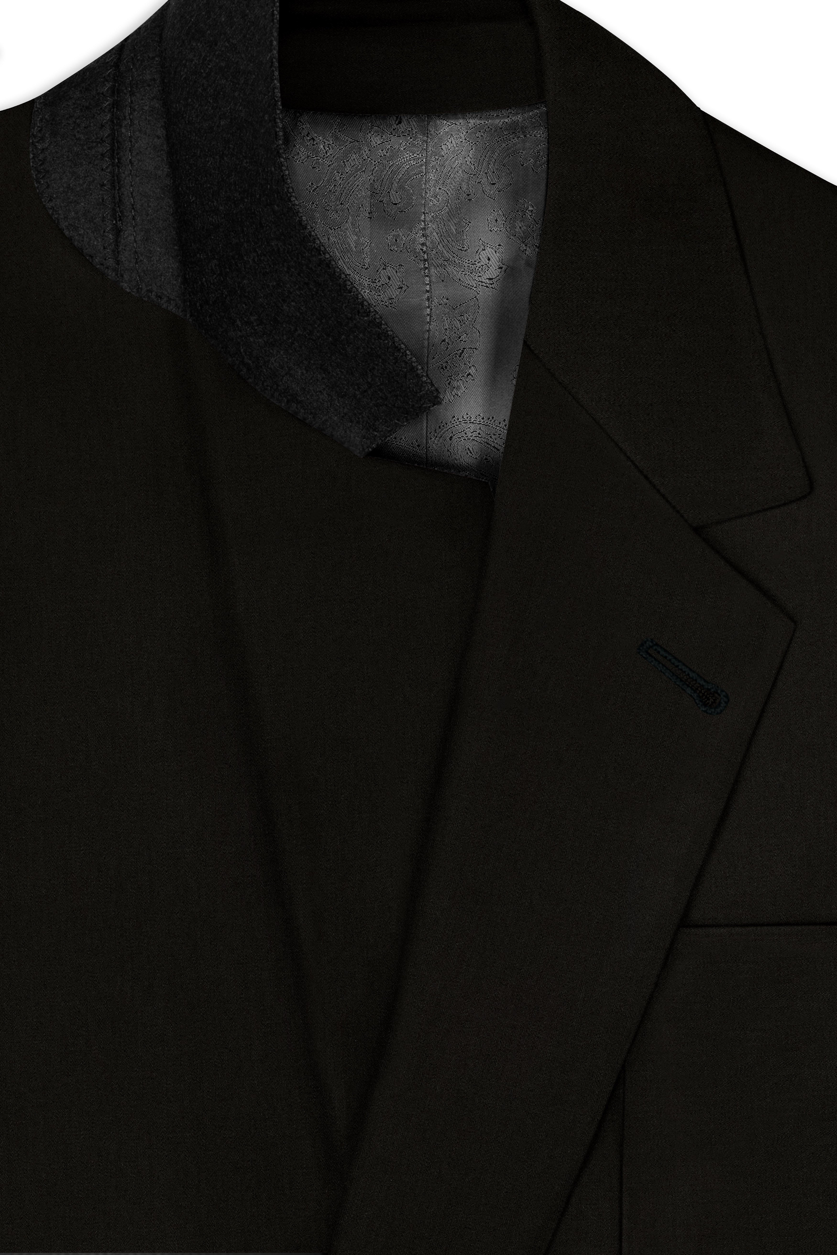 Jadivra-Jade Black Premium Cotton Single Breasted Sports Blazer