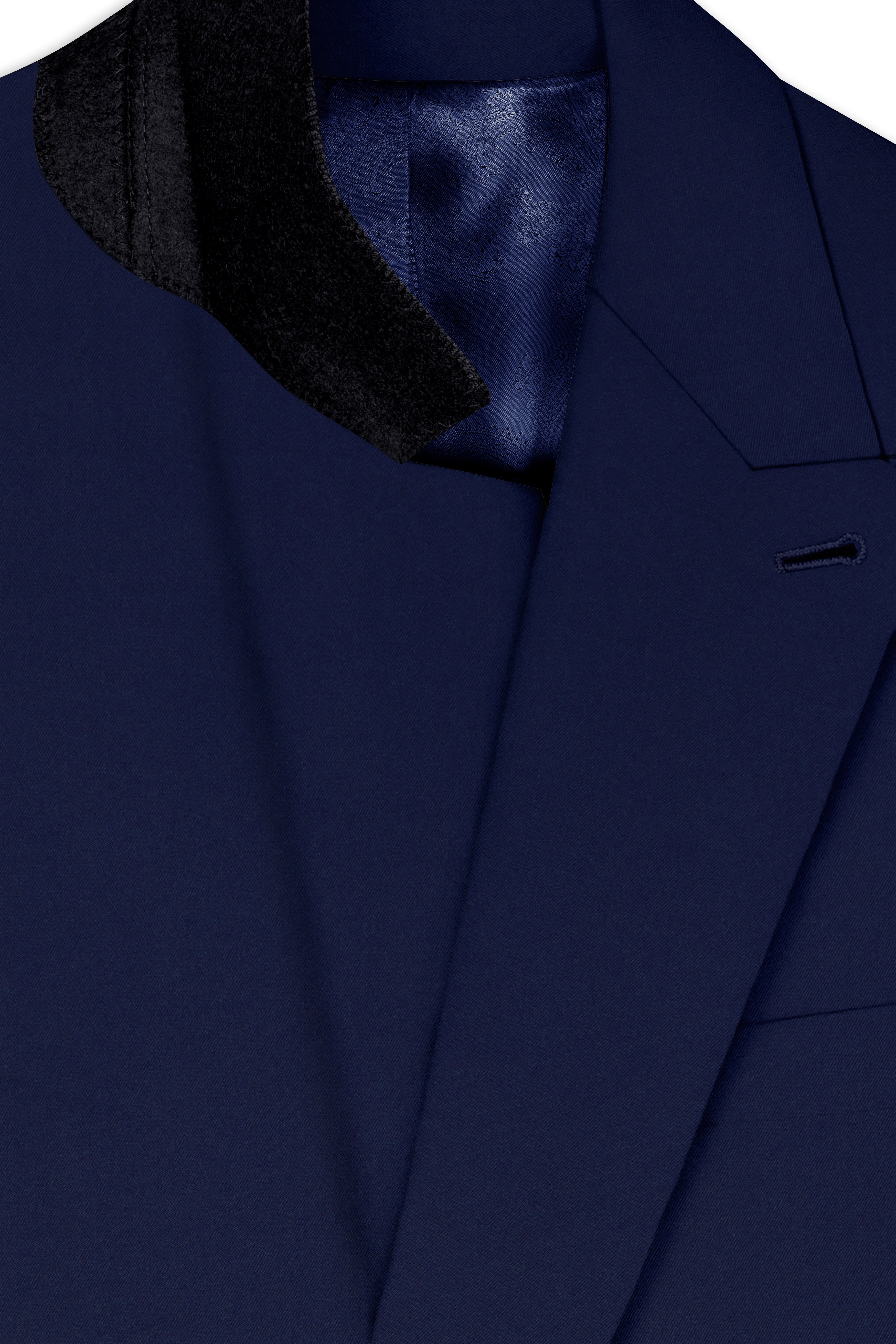 Flyvire-Firefly Blue Wool Rich Double Breasted Stretchable traveler Blazer