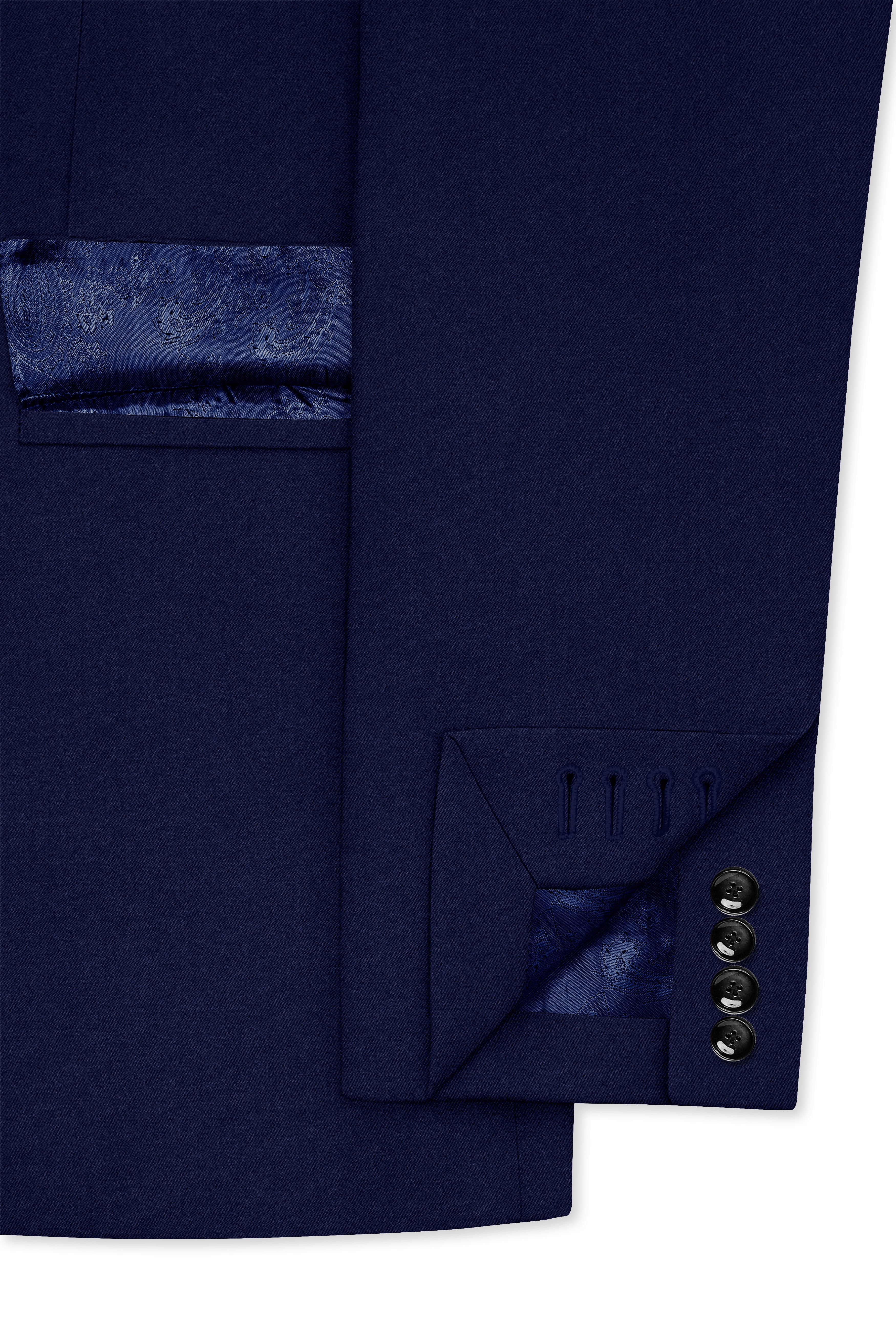 Flyvire-Firefly Blue Wool Rich Double Breasted Stretchable traveler Blazer