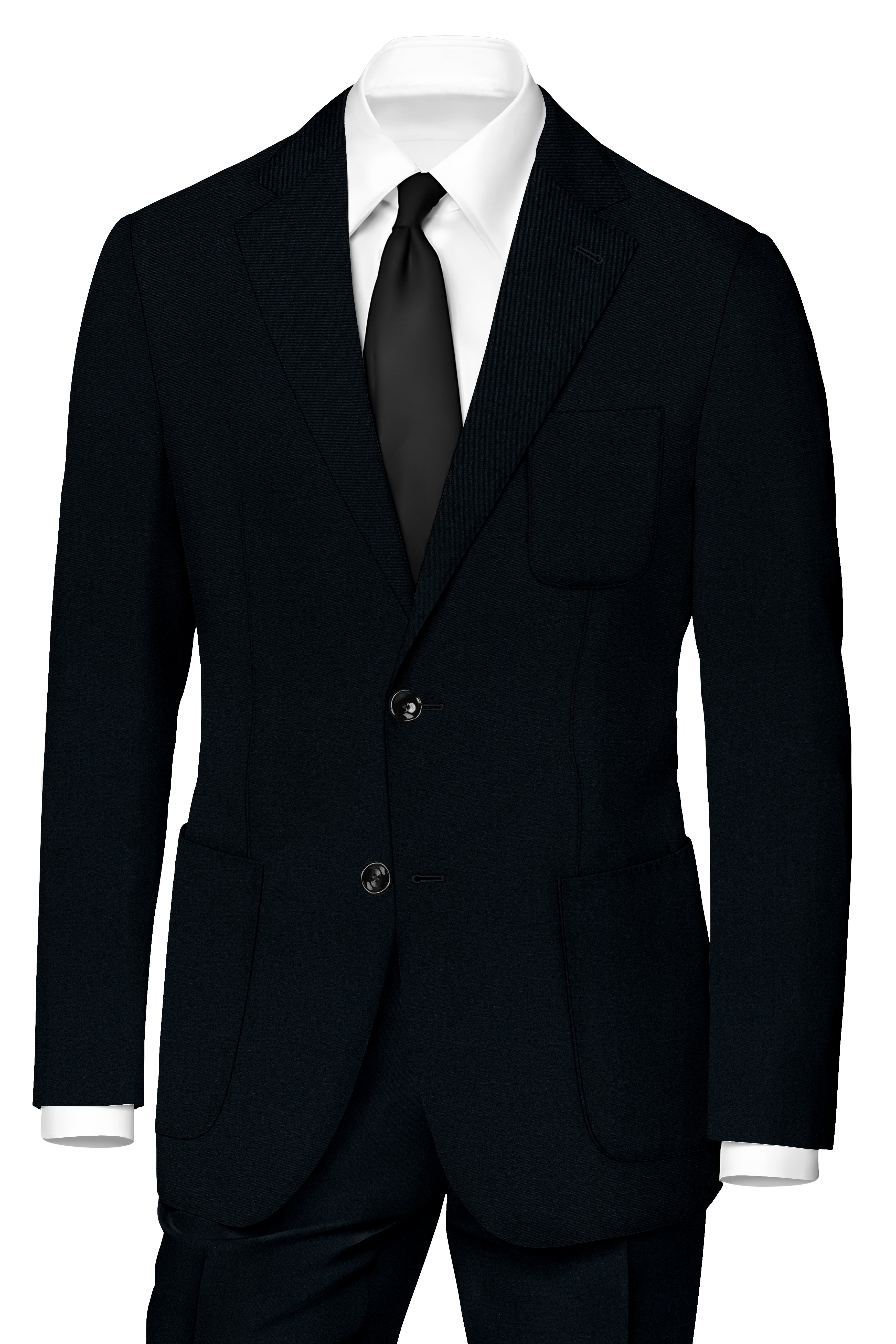 Premivell-Bunker Blue Premium Cotton Single Breasted Sports Blazer