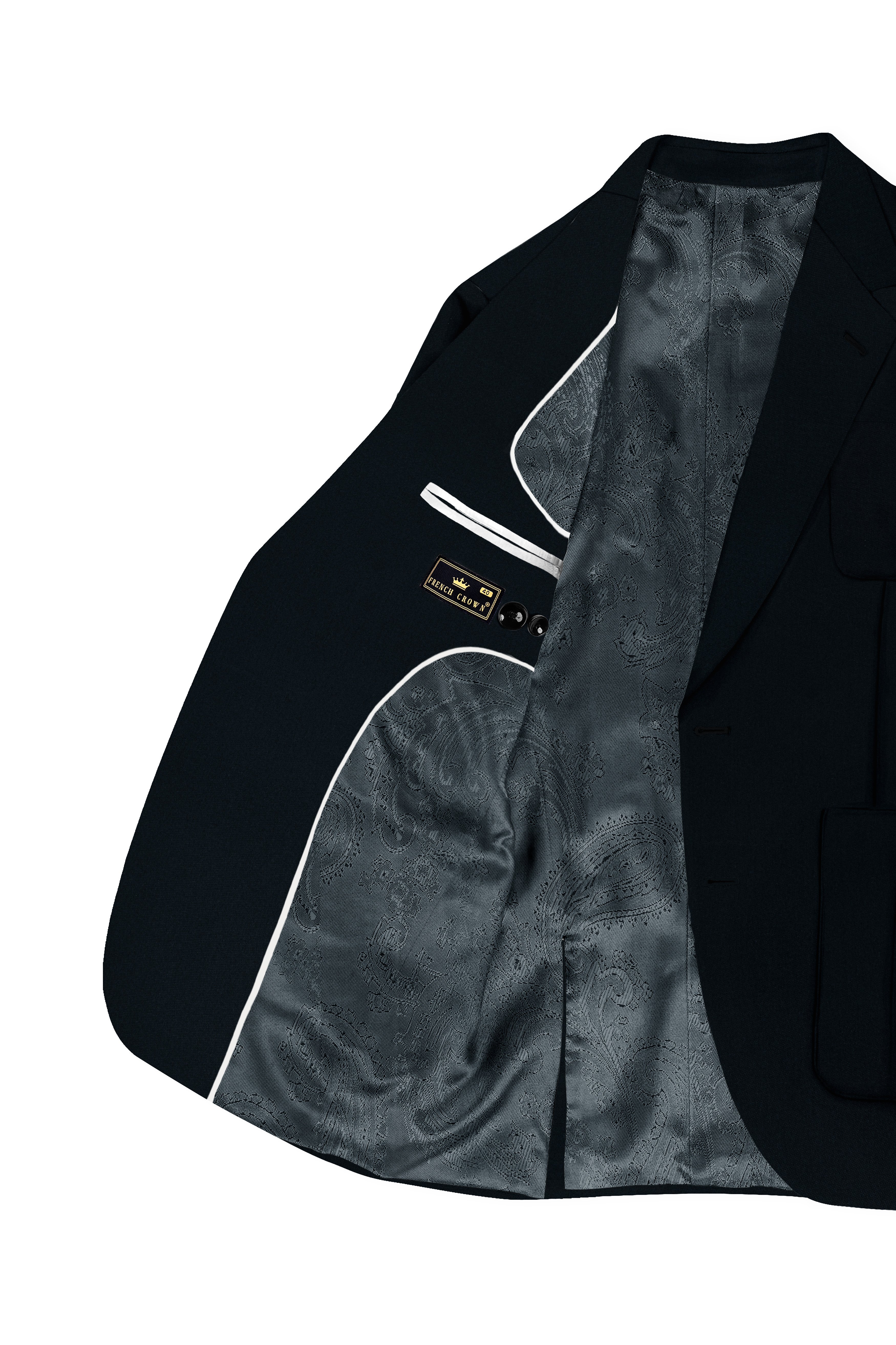 Premivell-Bunker Blue Premium Cotton Single Breasted Sports Blazer