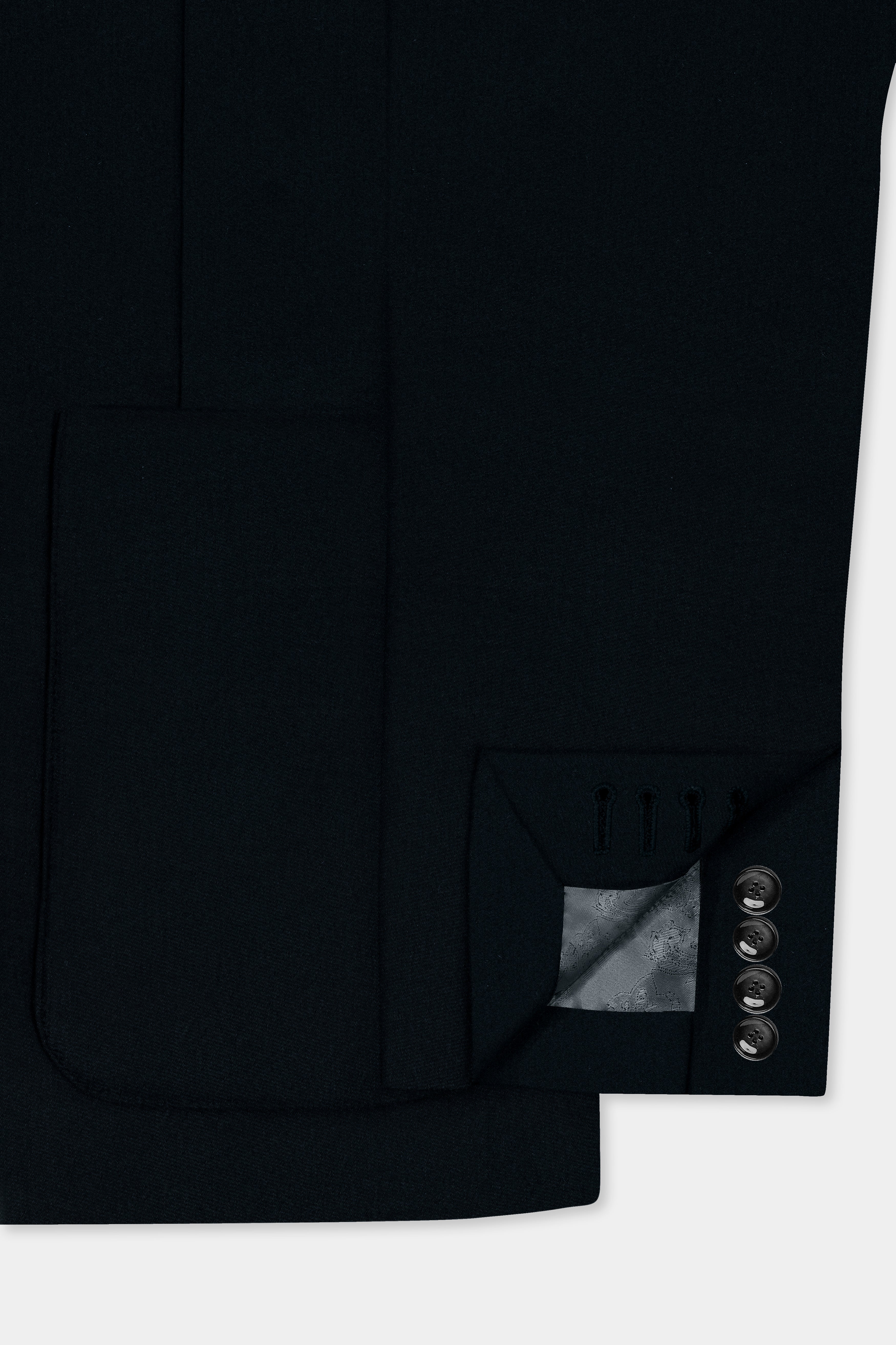 Premivell-Bunker Blue Premium Cotton Single Breasted Sports Blazer