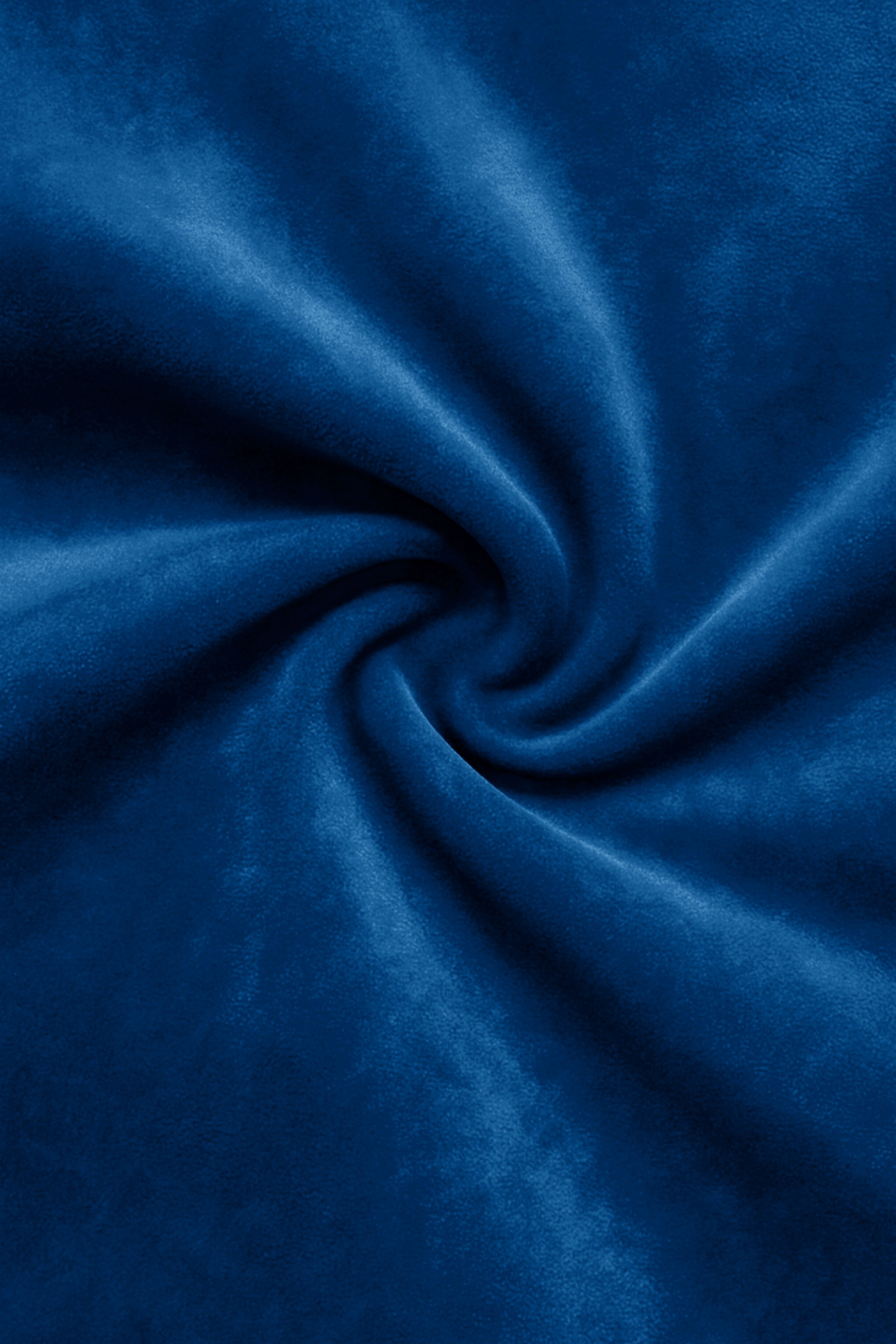 Velcrest-Prussian Blue Velvet Peak Lapel Tuxedo Blazer