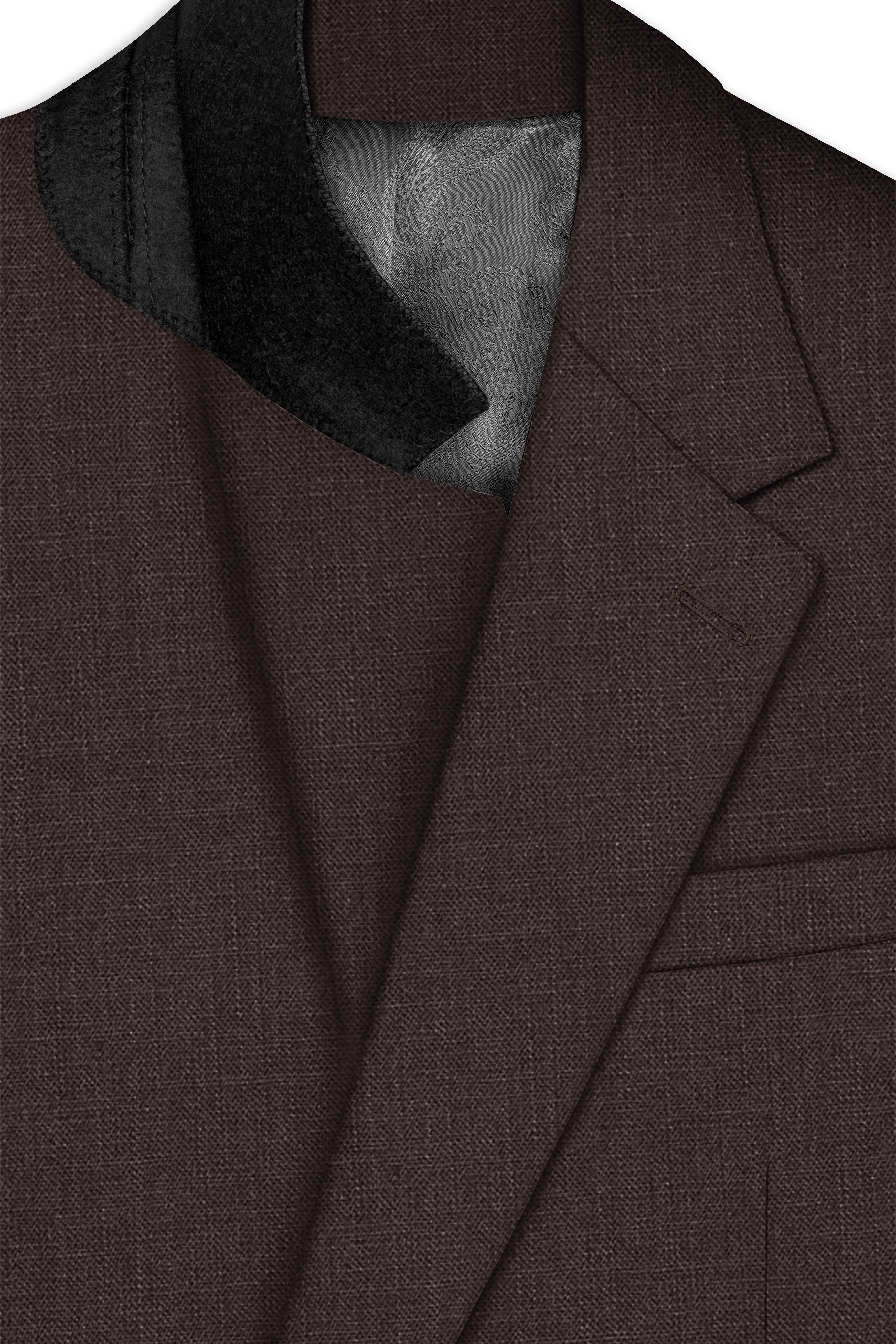 Terrivo-Zeus Brown Luxurious Linen Single Breasted Stretchable traveler Blazer