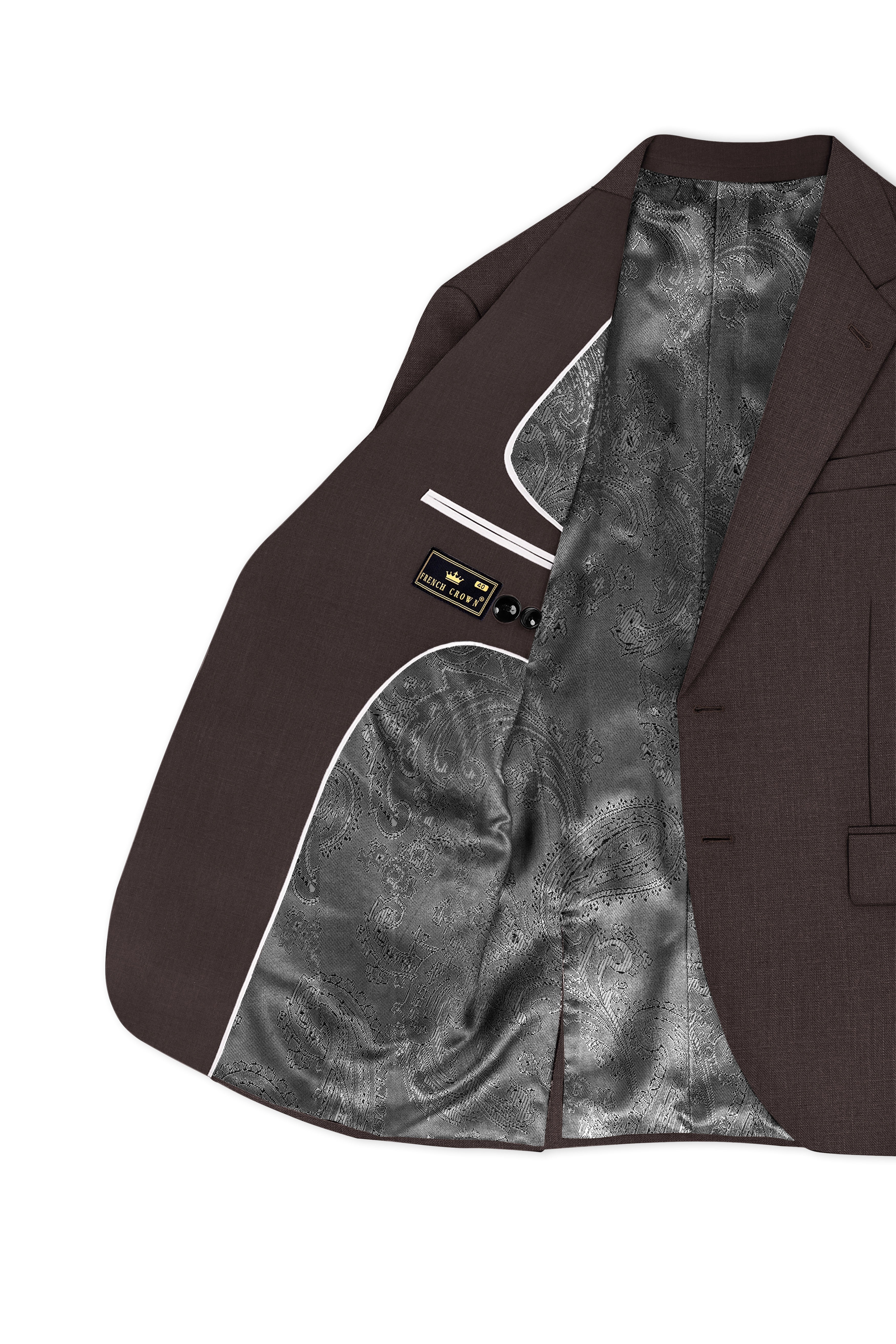 Terrivo-Zeus Brown Luxurious Linen Single Breasted Stretchable traveler Blazer