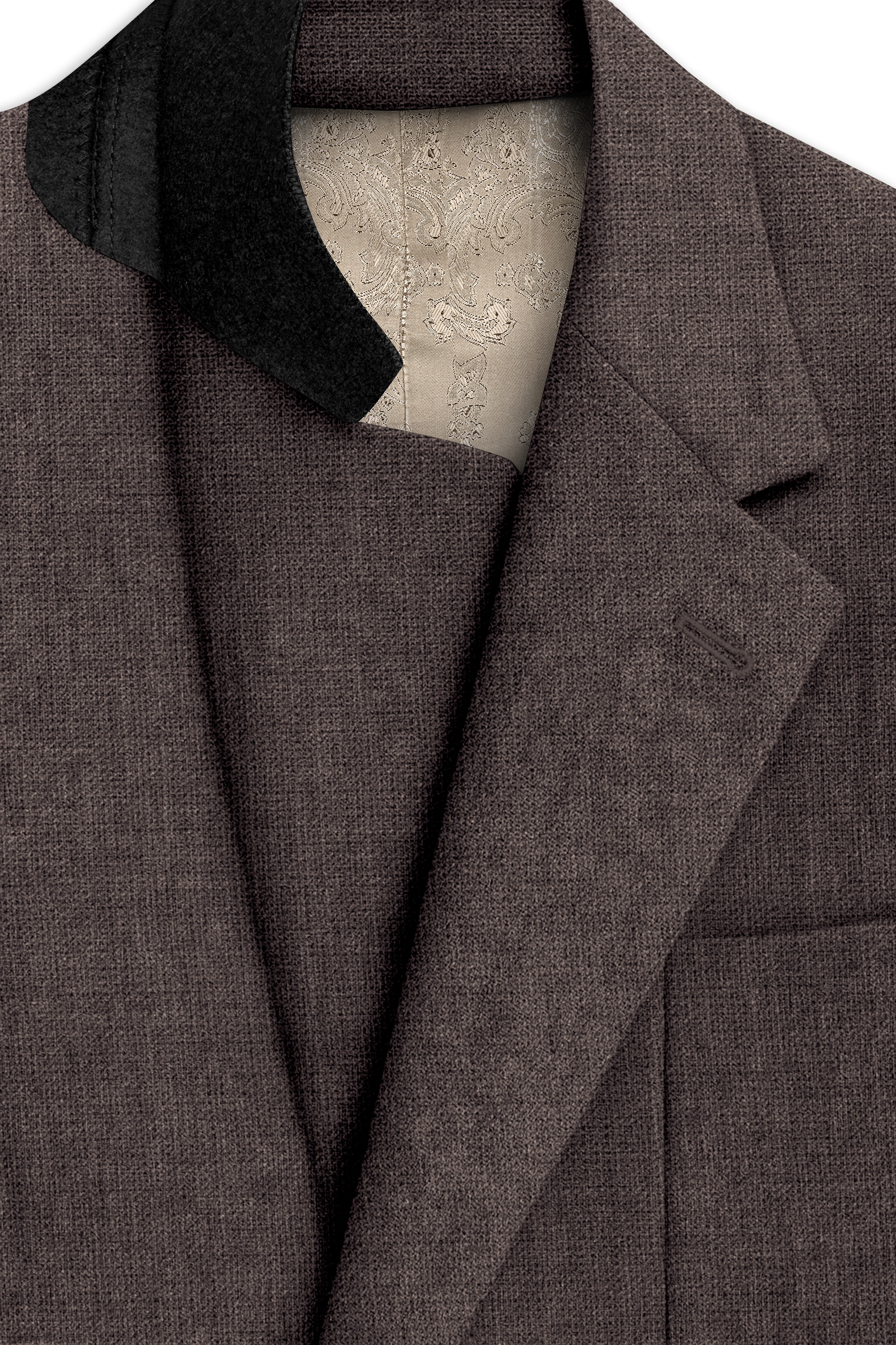 Terravo-Iridium Brown Luxurious Linen Single Breasted Sports Blazer