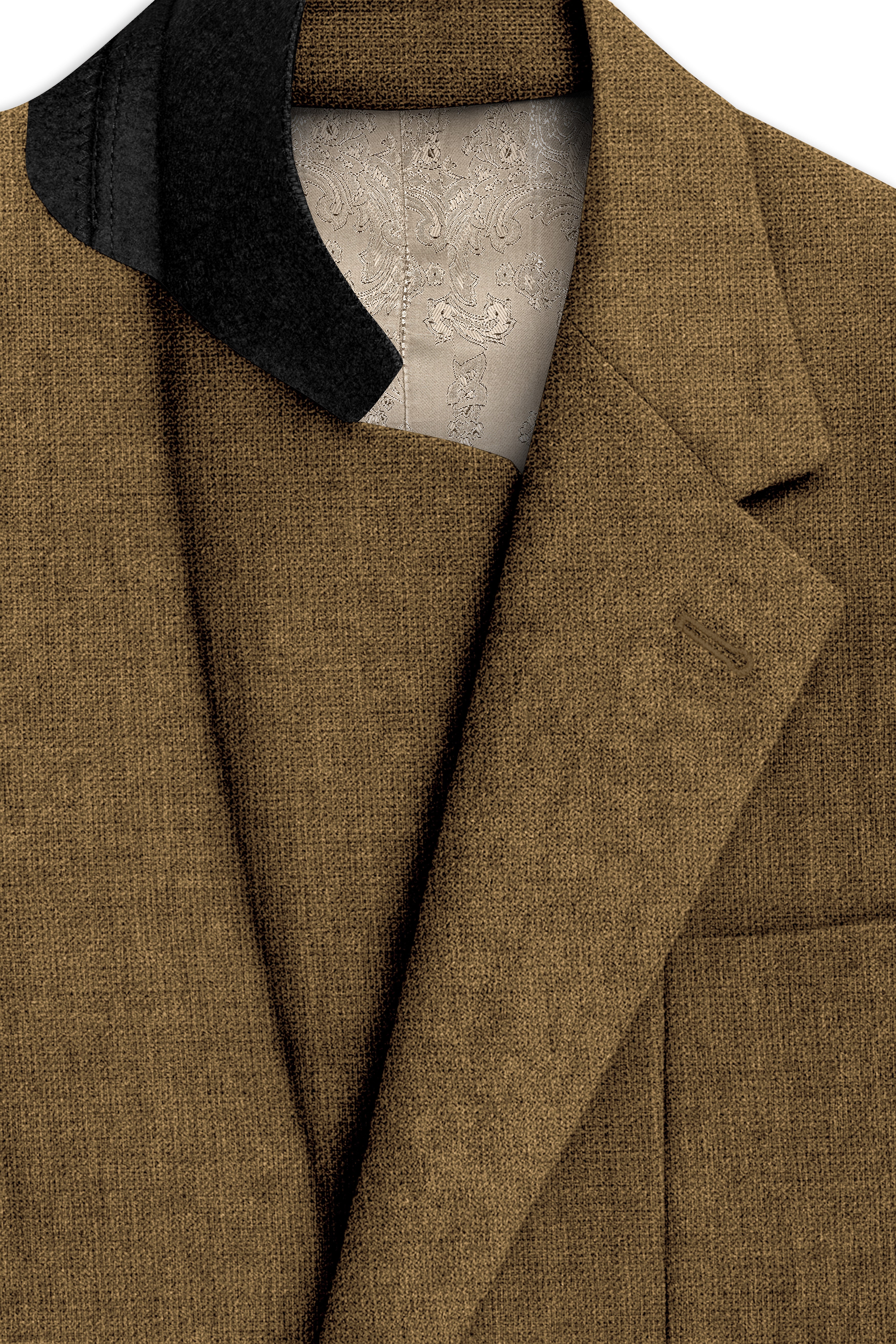 Brunoro-Shadow Brown Luxurious Linen Single Breasted Sports Blazer