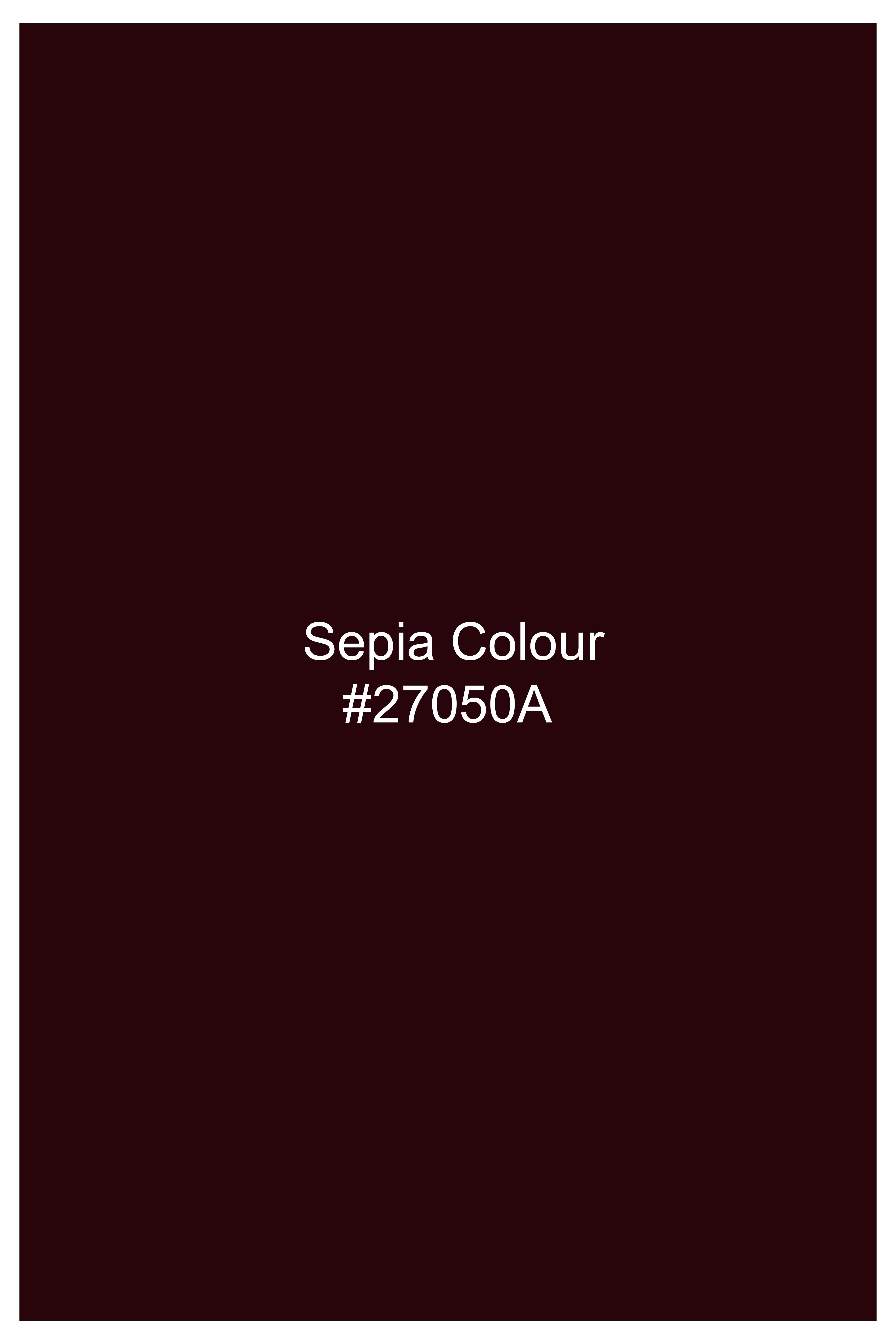 Crimson-Sepia Red Velvet Peak Lapel Tuxedo Blazer