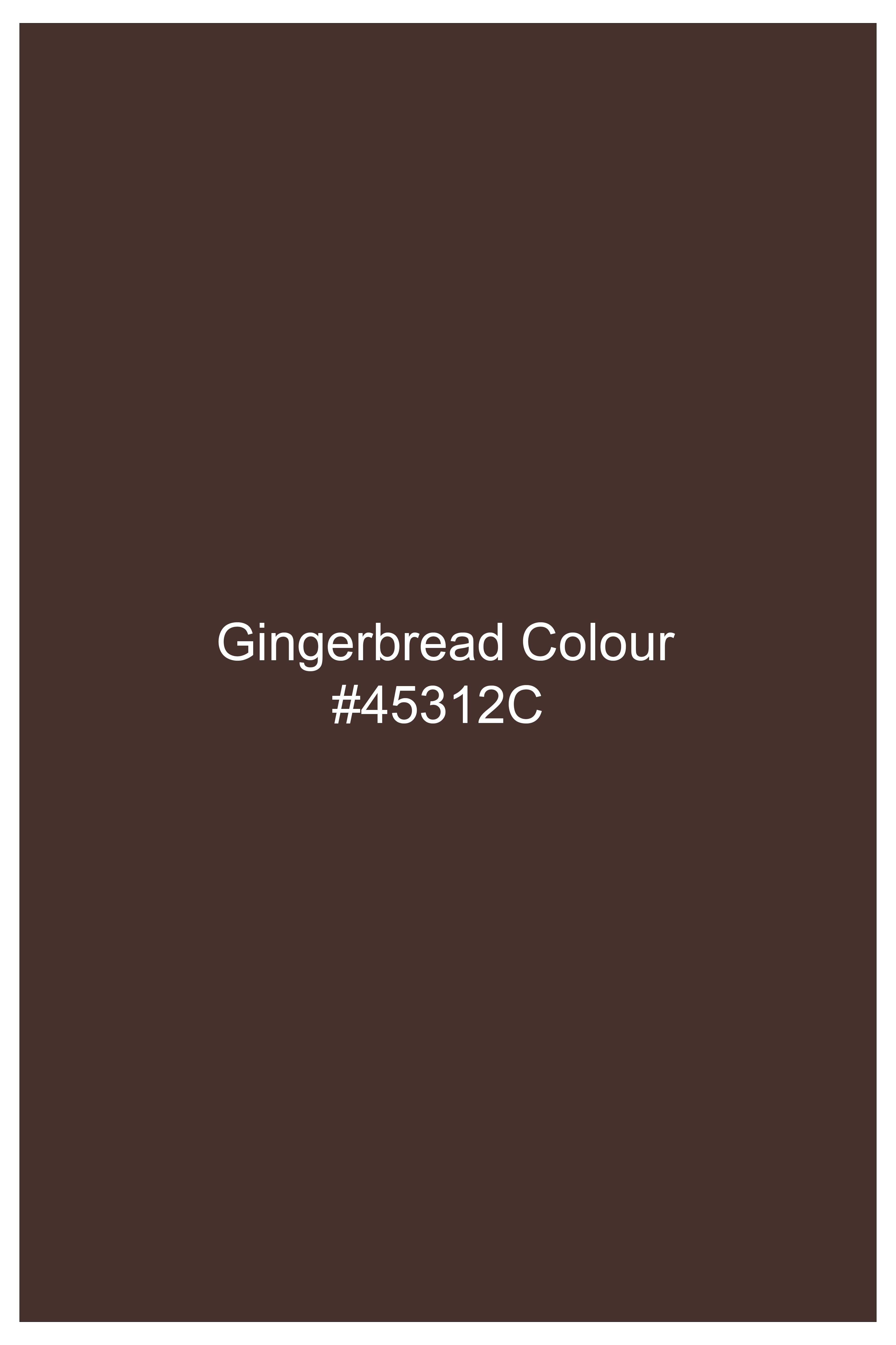 Cedar-Gingerbread Brown Plaid Wool blend Double Brested Blazer