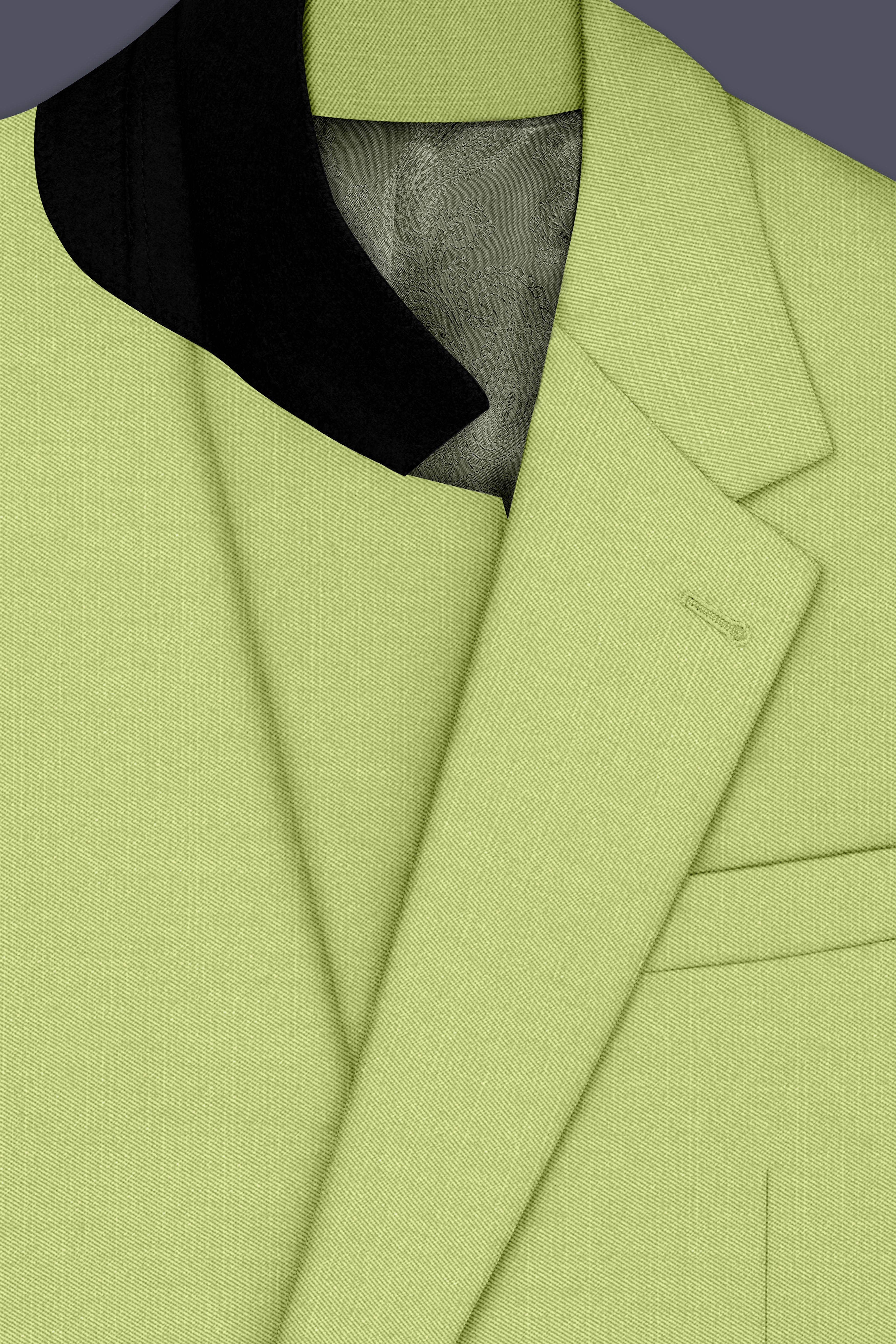 Ochre-Tan Yellow Wool Rich Slight Stretch Single Breasted Blazer