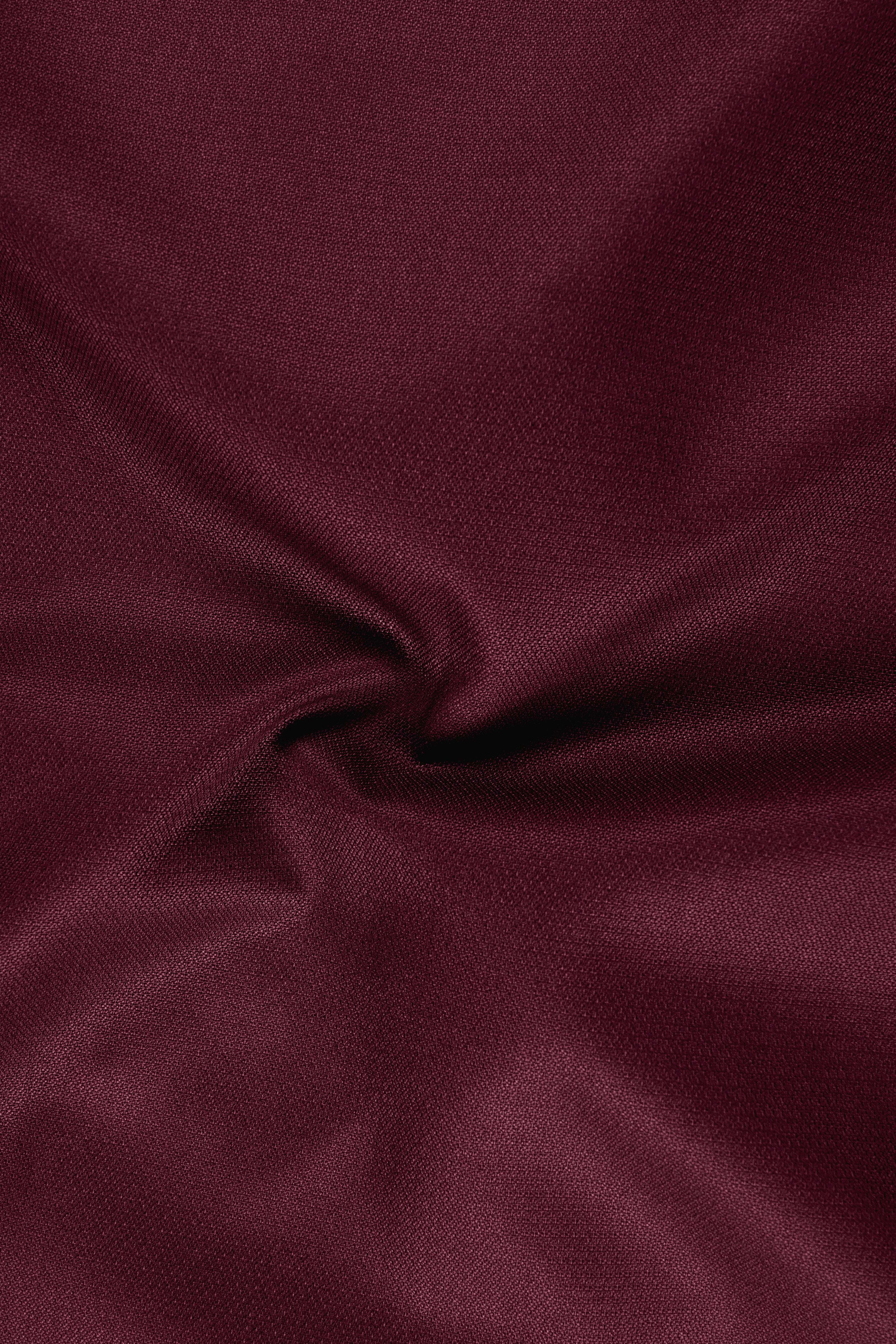 Imperial-Crater Maroon Diamond Textured Wool Rich Slight Stretch Single Breasted Blazer