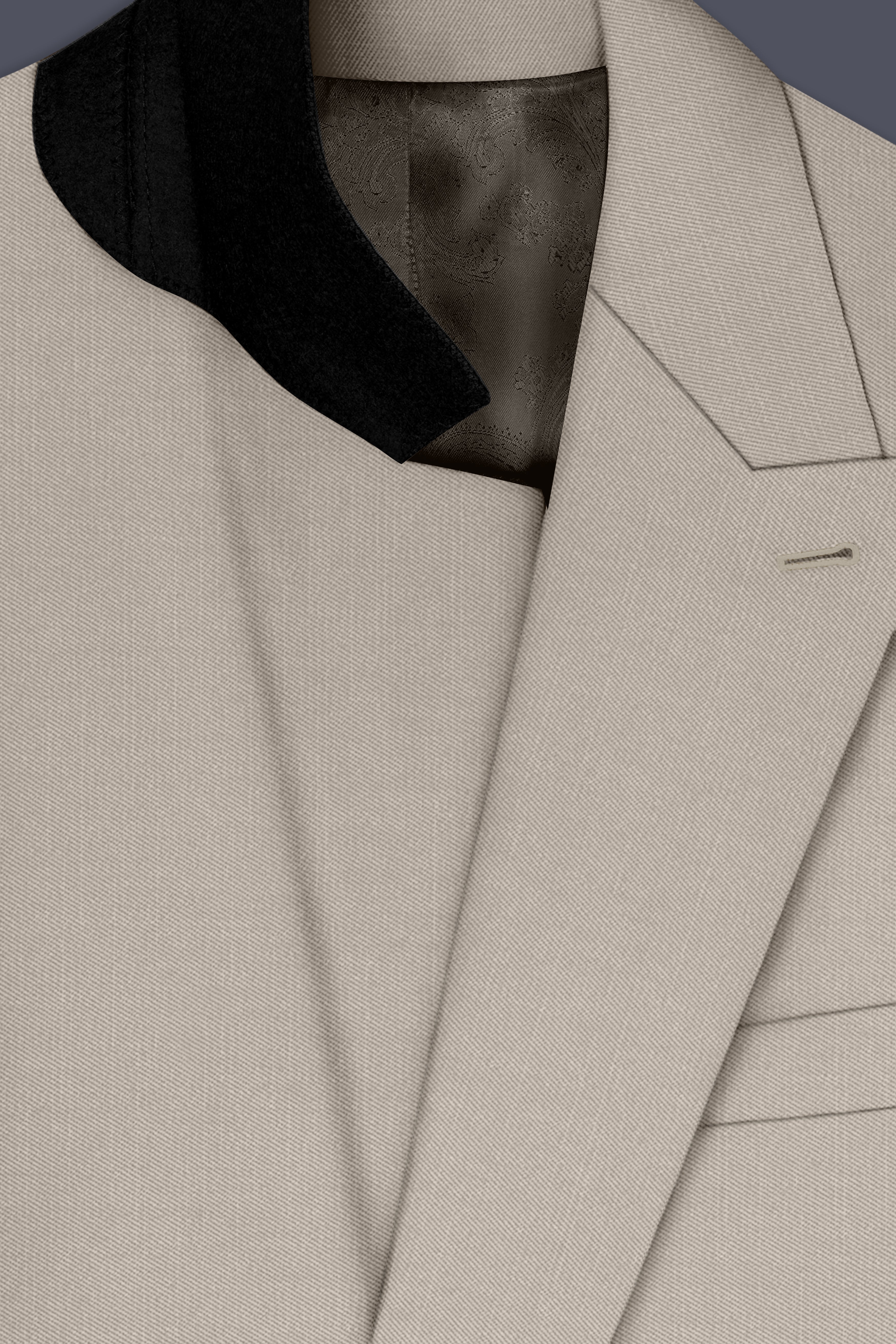 Sterling-Martini Cream Wool Rich Slight Stretch Double Breasted Blazer