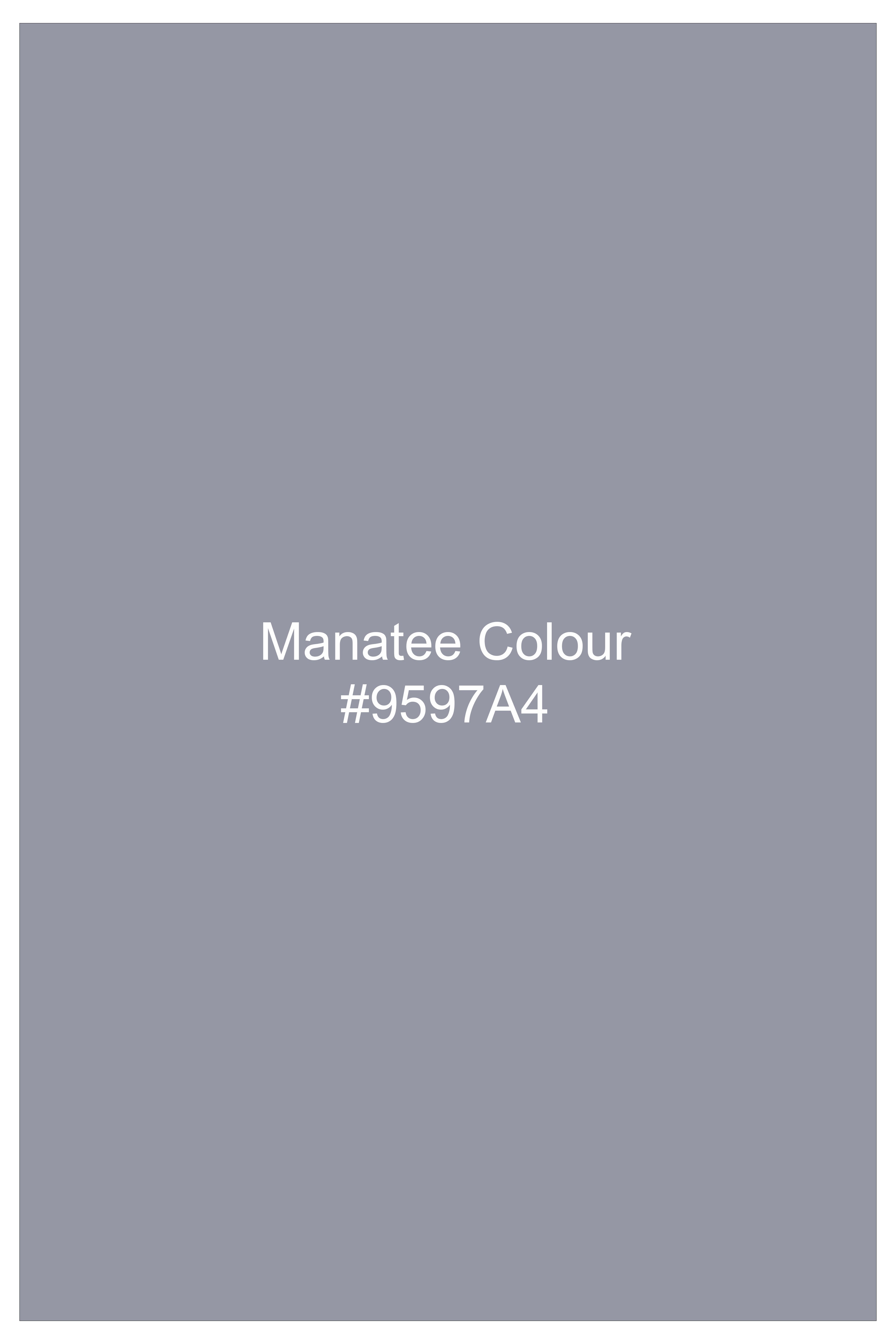 Ashvaro-Manatee Gray Slight Stretch Subtle Sheen Poly-Viscose Double Breasted Blazer