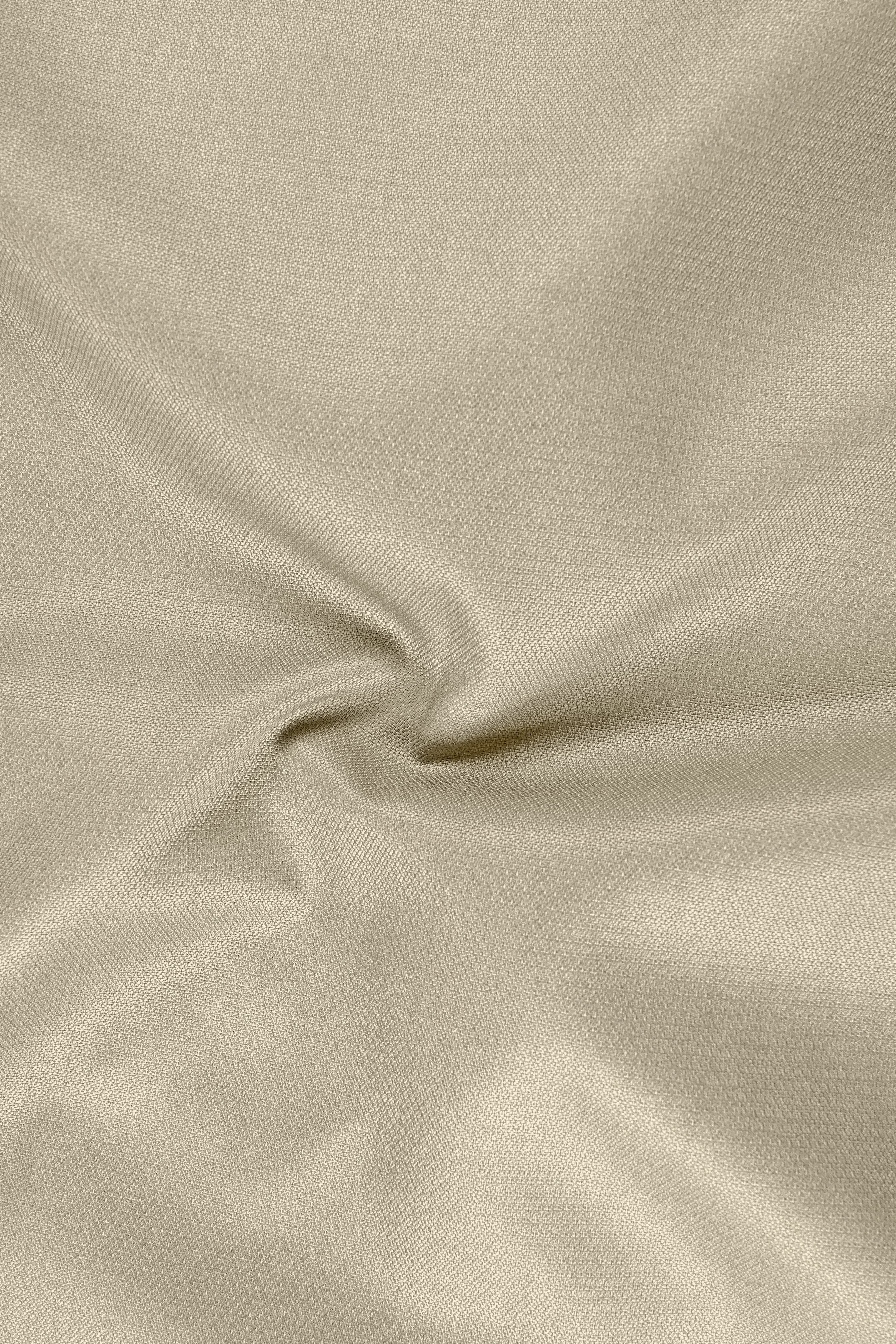 Vellum-Rodeo Cream Diamond Textured Wool Rich Slight Stretch Double Breasted Blazer