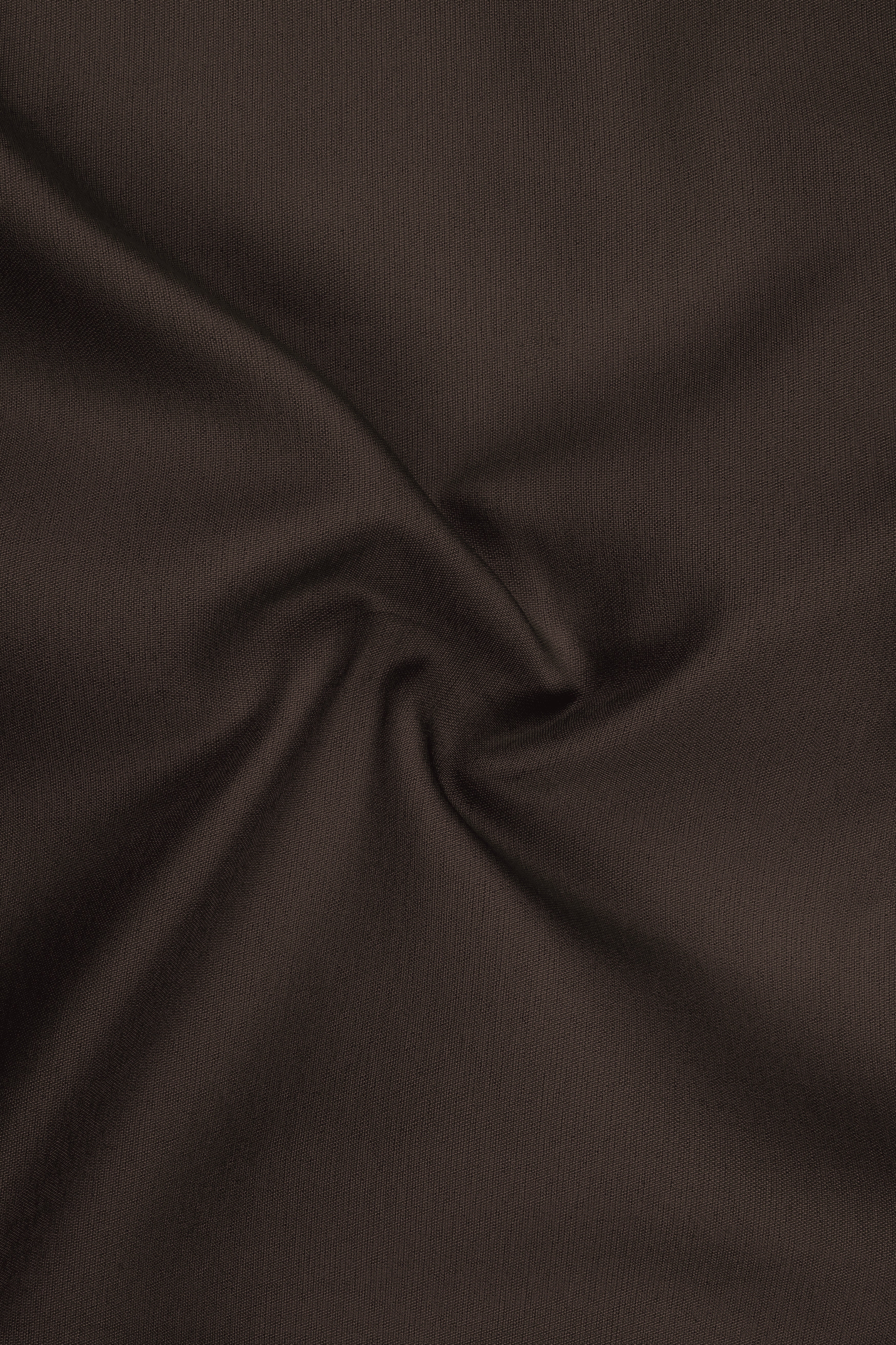 Serein-Korean Taupe Brown 4-Way Stretch Wrinkle-Free Wool Rich Double Breasted Blazer