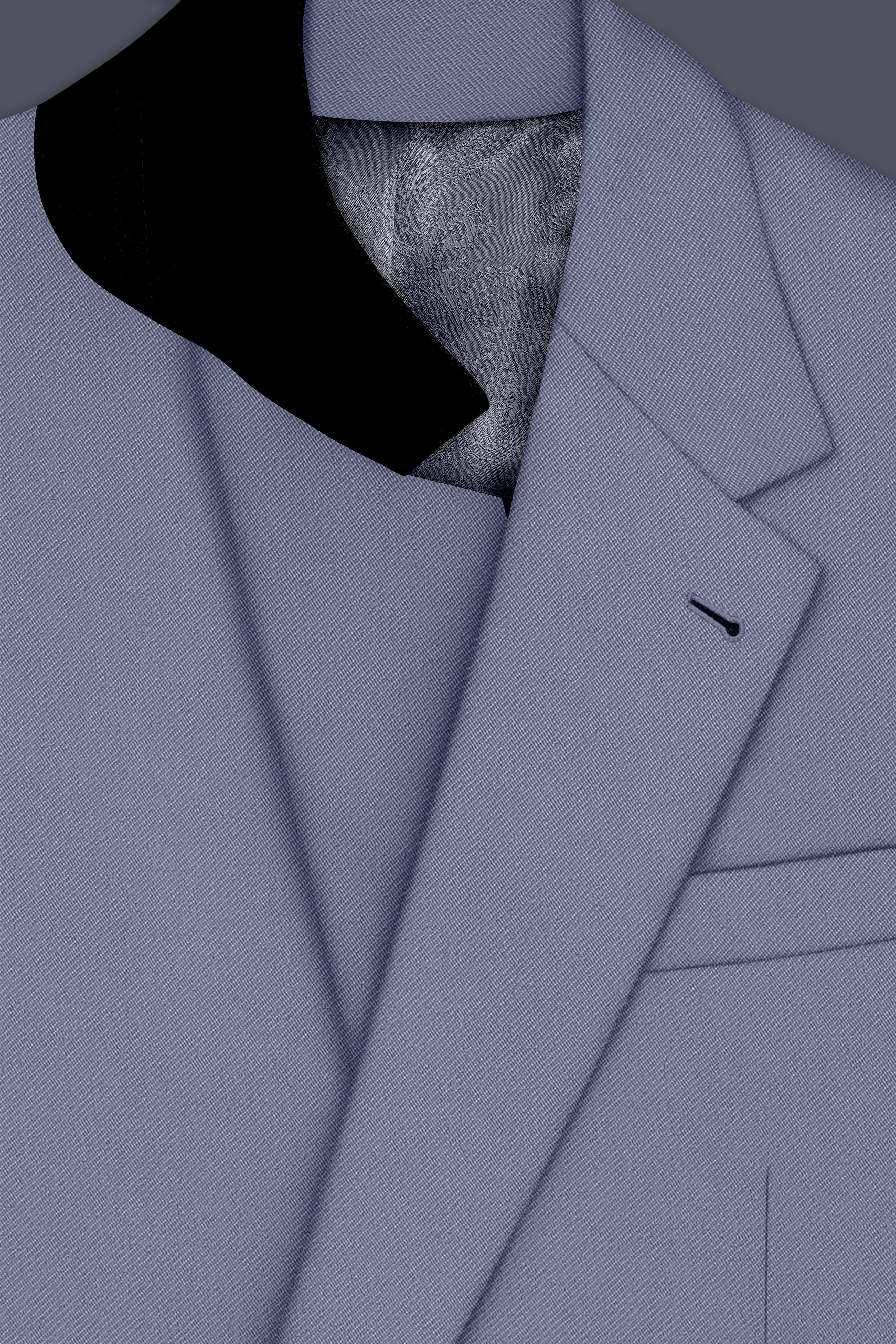 Sterling-Manatee Gray Wool Rich Slight Stretch Single Breasted Blazer