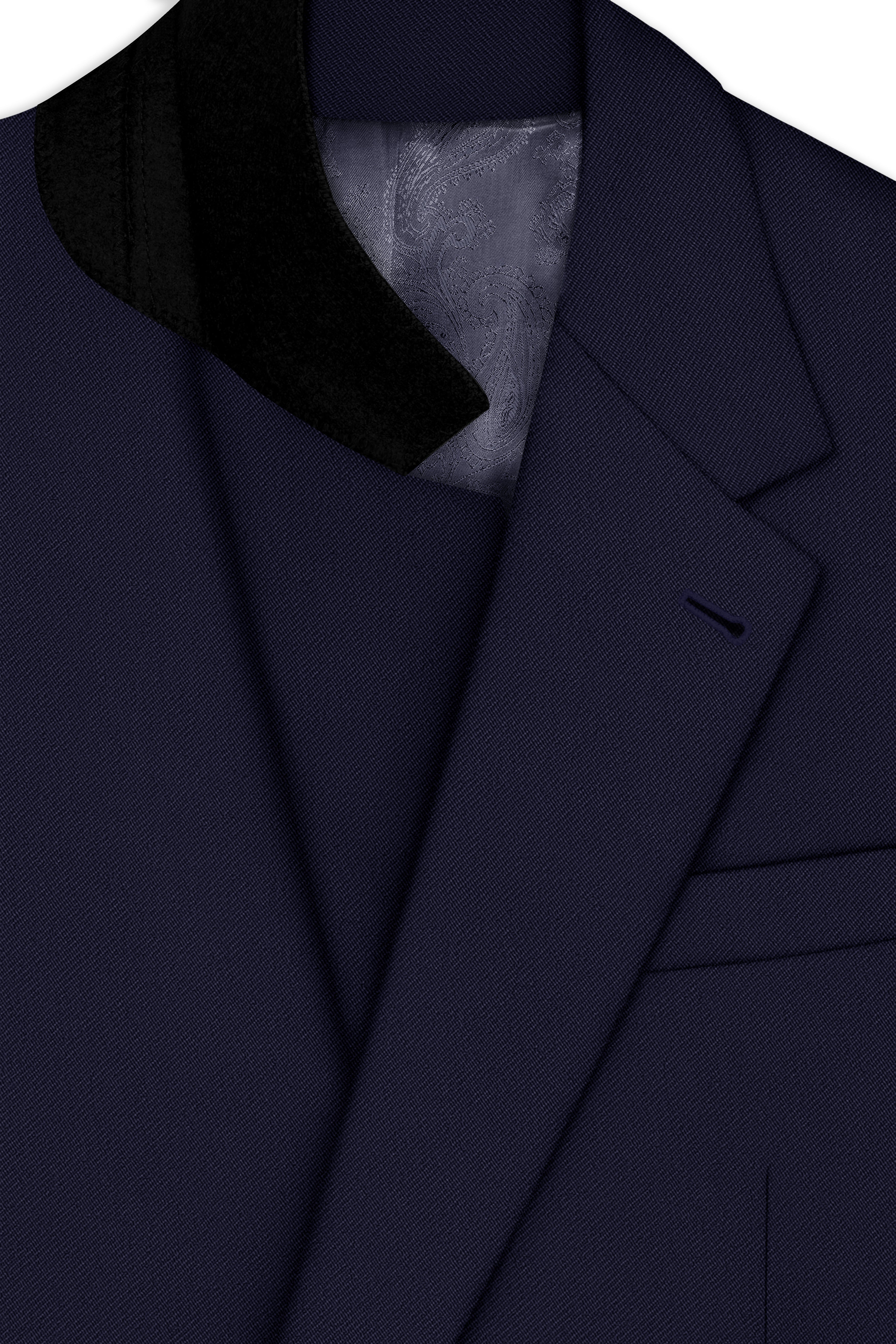 Azure-Baltic Sea Blue Wool Rich Slight Stretch Single Breasted Blazer