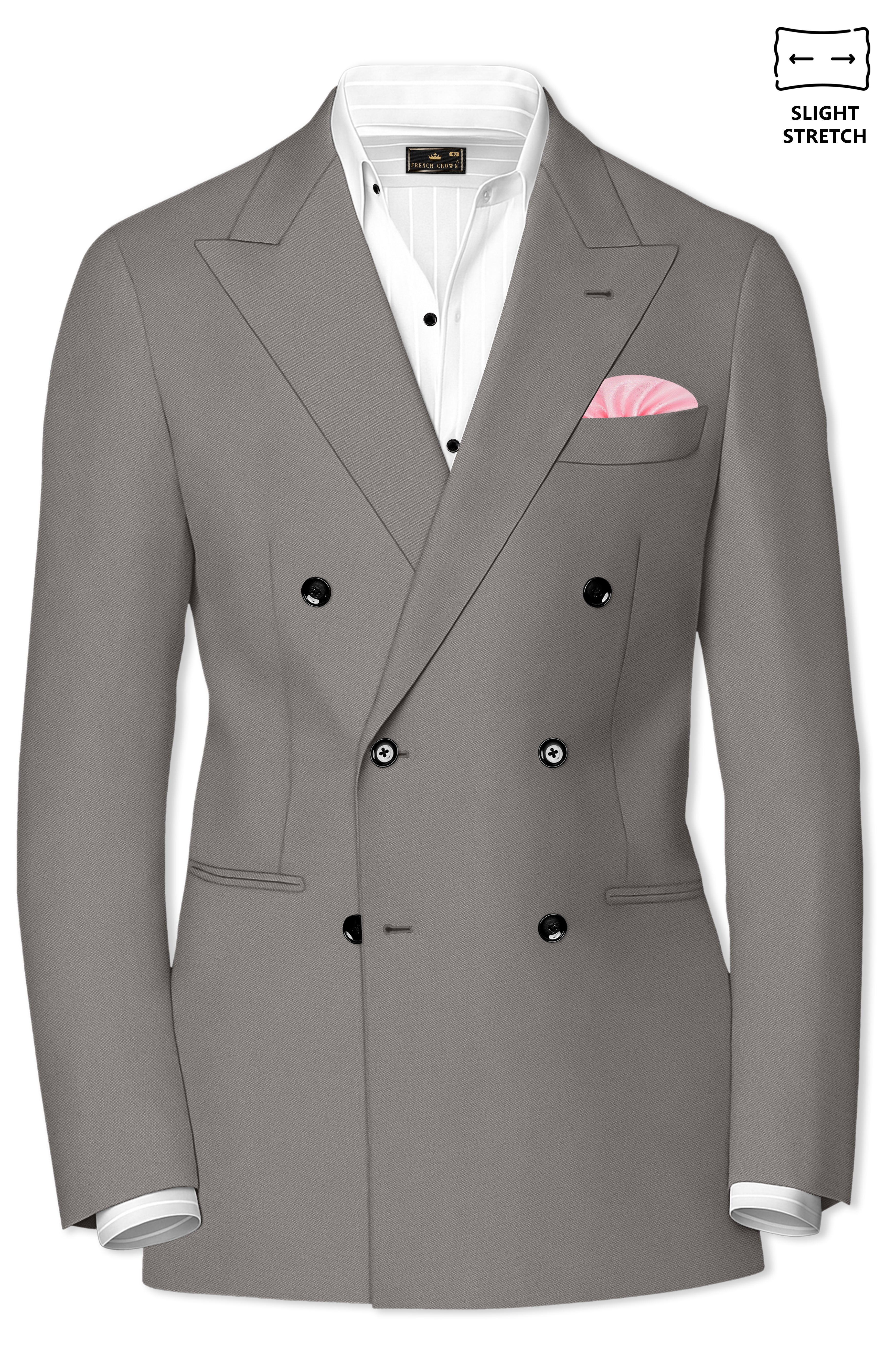 Prestige-Venus Wool Rich Slight Stretch Double Breasted Blazer