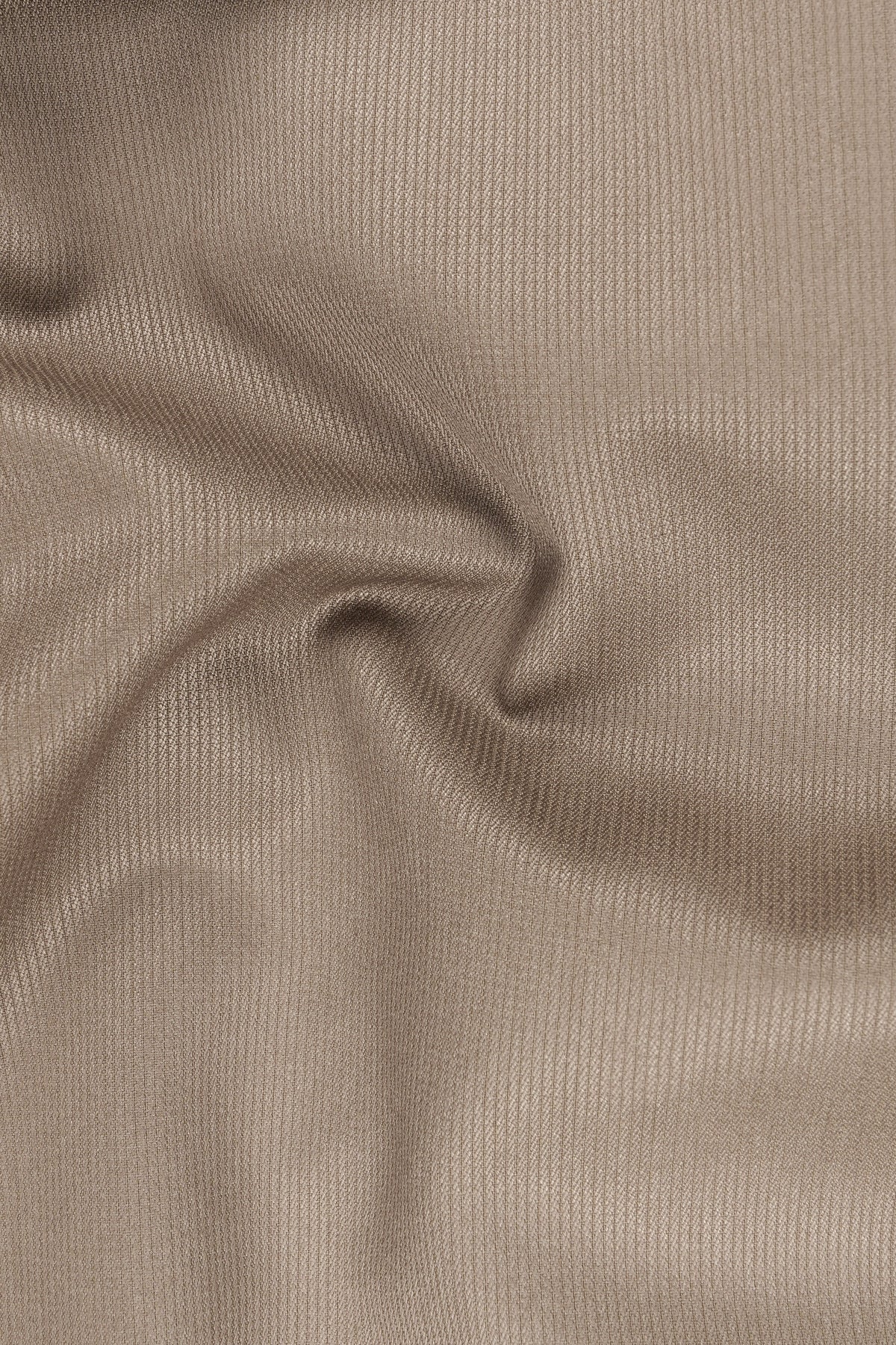 Terran-Sandrift Brown Diamond Textured Wool Rich Slight Stretch Single Breasted Blazer