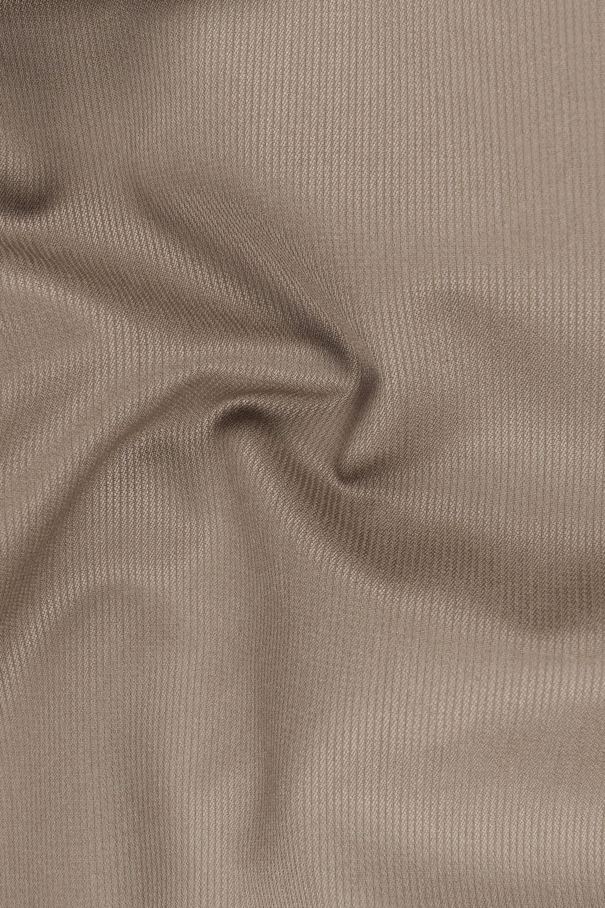 Terran-Sandrift Brown Diamond Textured Wool Rich Slight Stretch Double Breasted Blazer
