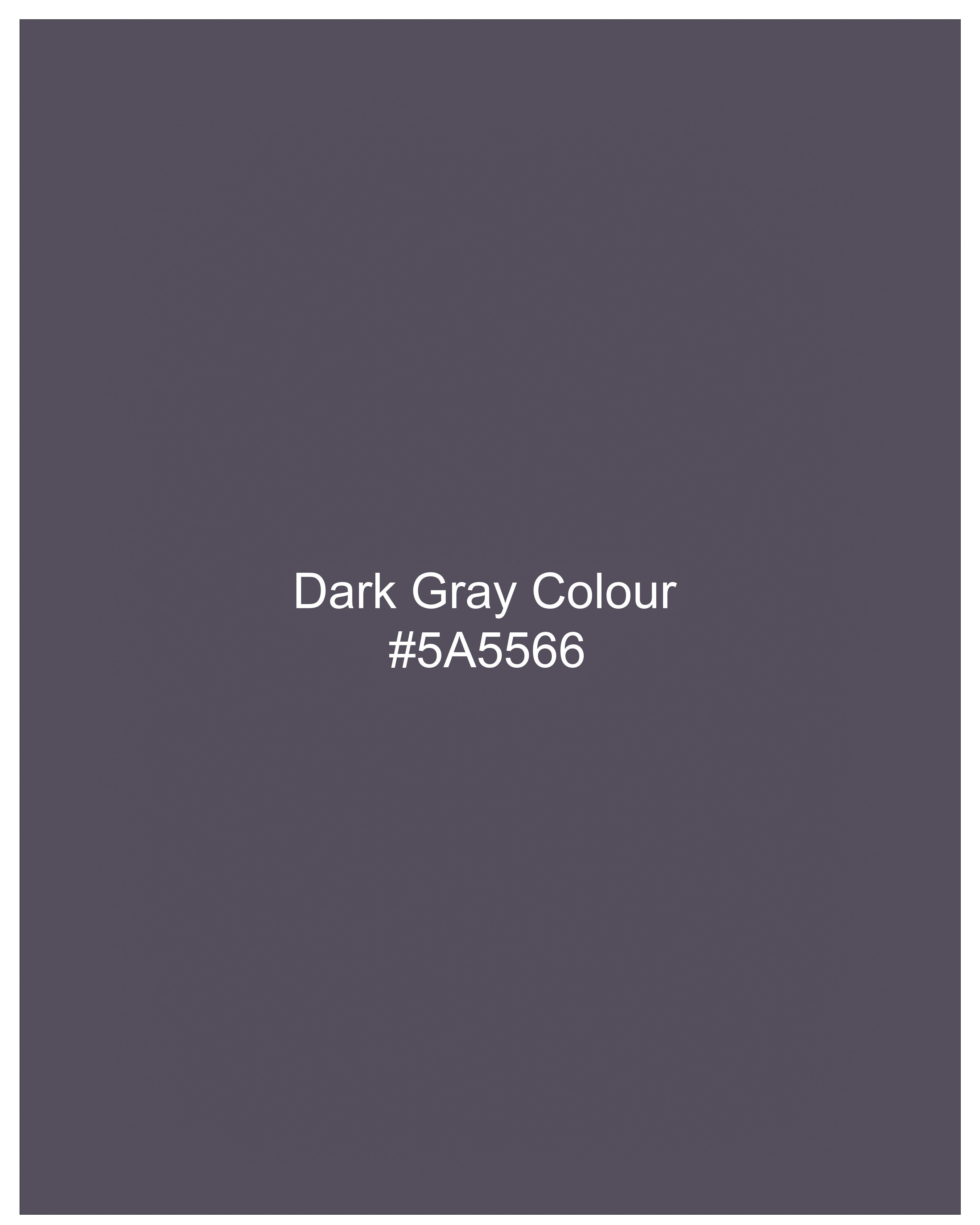 Porpoise Grey Subtle Sheen Wool Blend Double Breasted Blazer