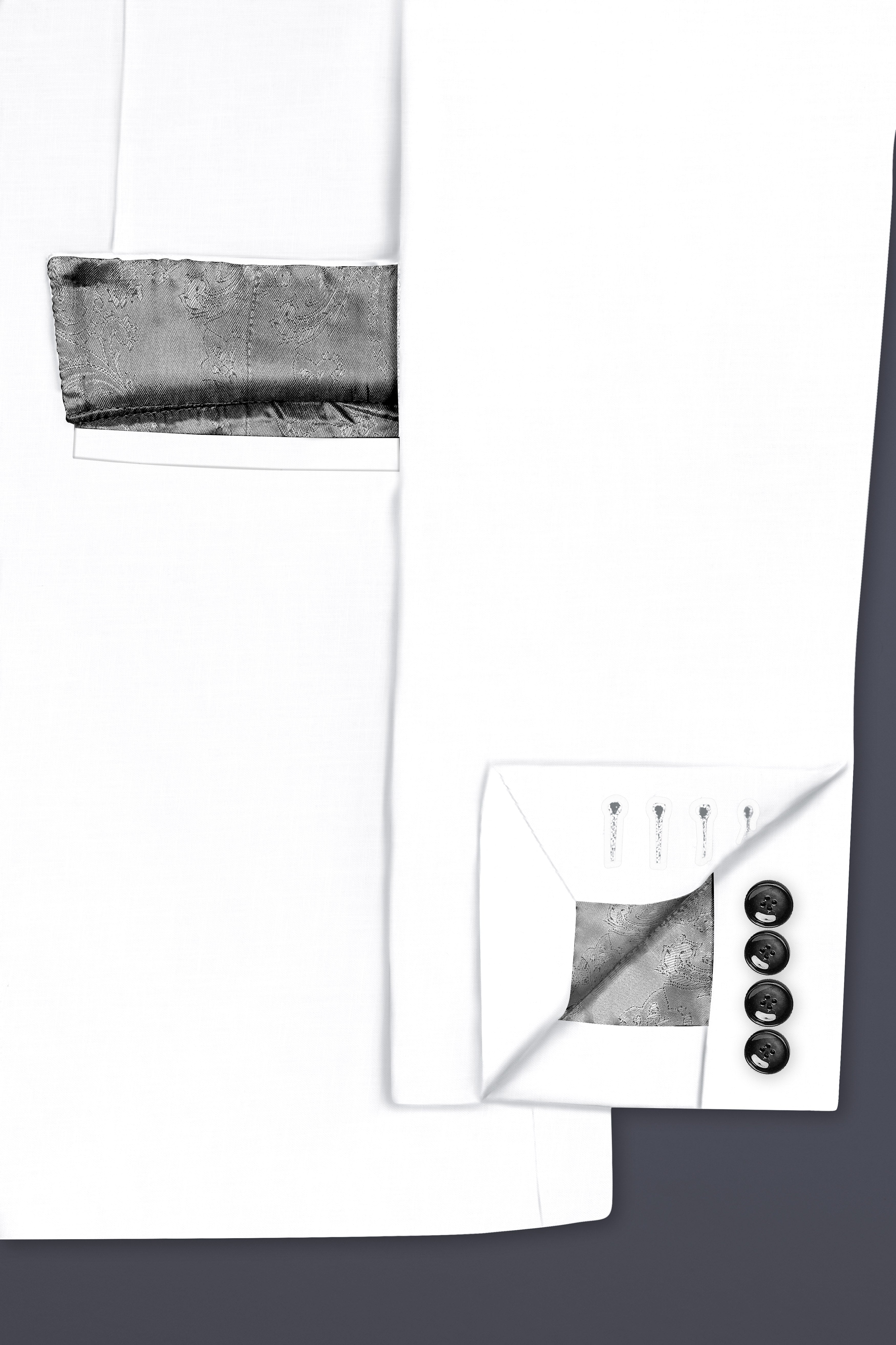 Bright White Luxurious Linen Designer Blazer