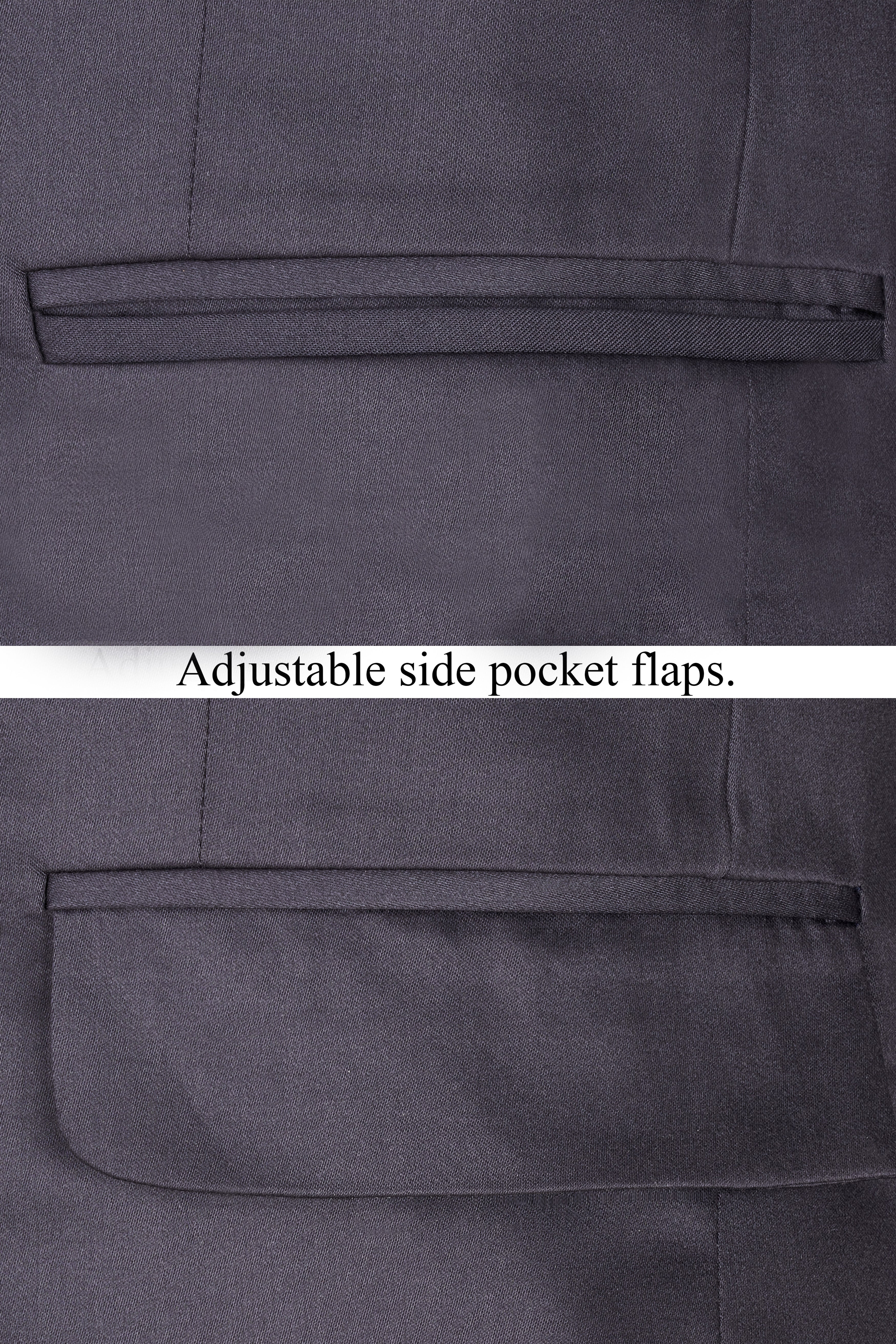 Porpoise Grey Subtle Sheen Wool Blazer