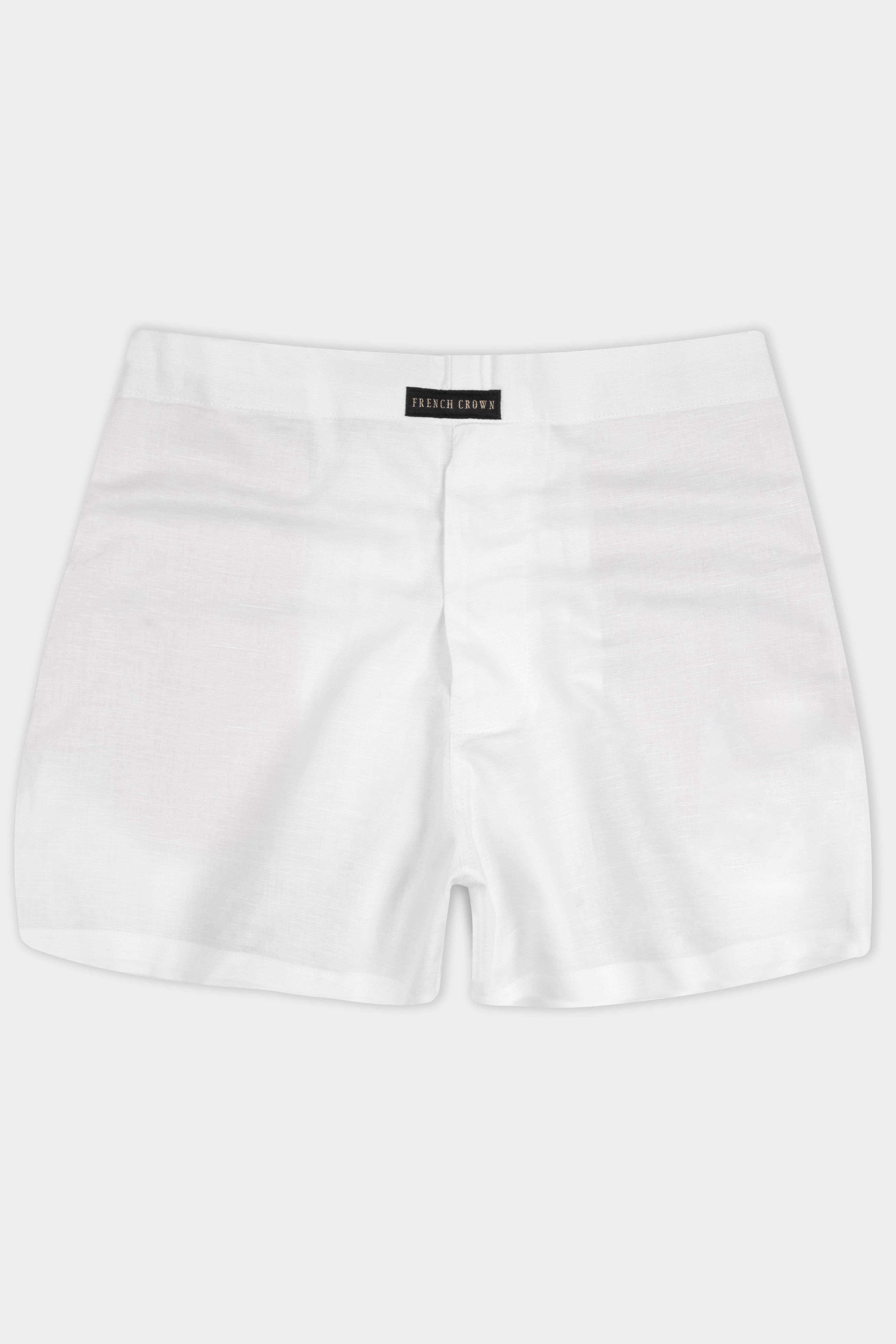 Bright White Premium Luxurious Linen Boxer