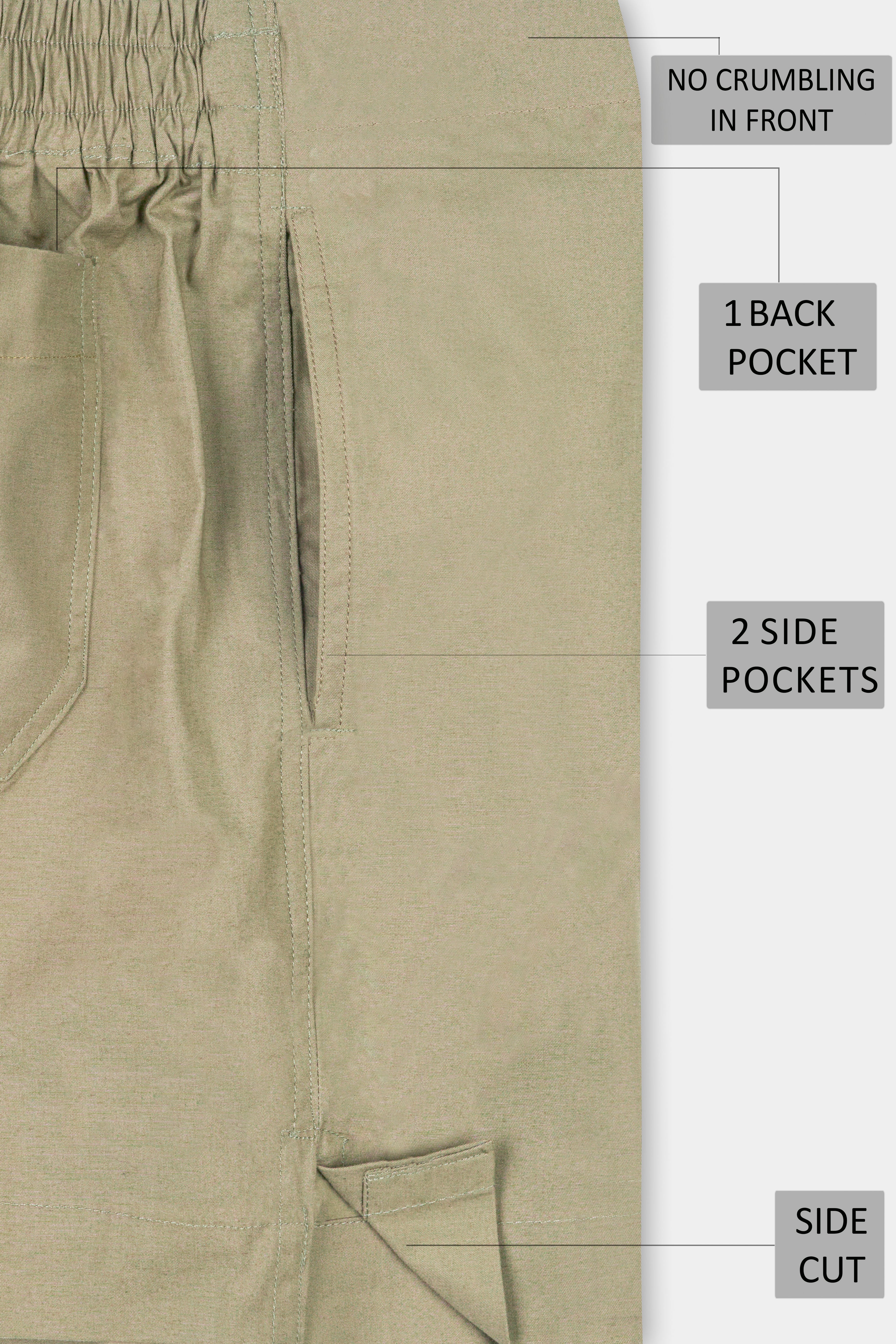 Sage Brown Premium Cotton Boxer BX513-28, BX513-30, BX513-32, BX513-34, BX513-36, BX513-38, BX513-40, BX513-42, BX513-44