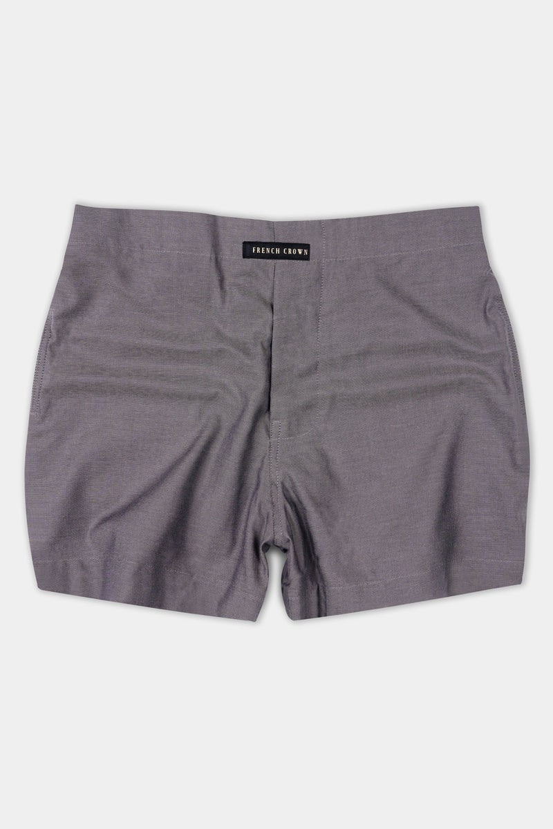 Dorado Gray Textured Royal Oxford Cotton Boxer