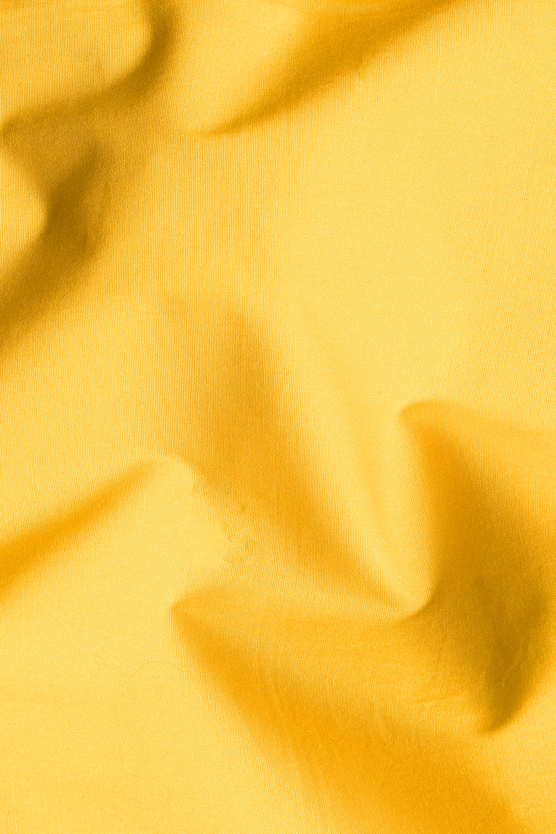 Saffron Yellow Solid Poplin Premium Cotton Boxer
