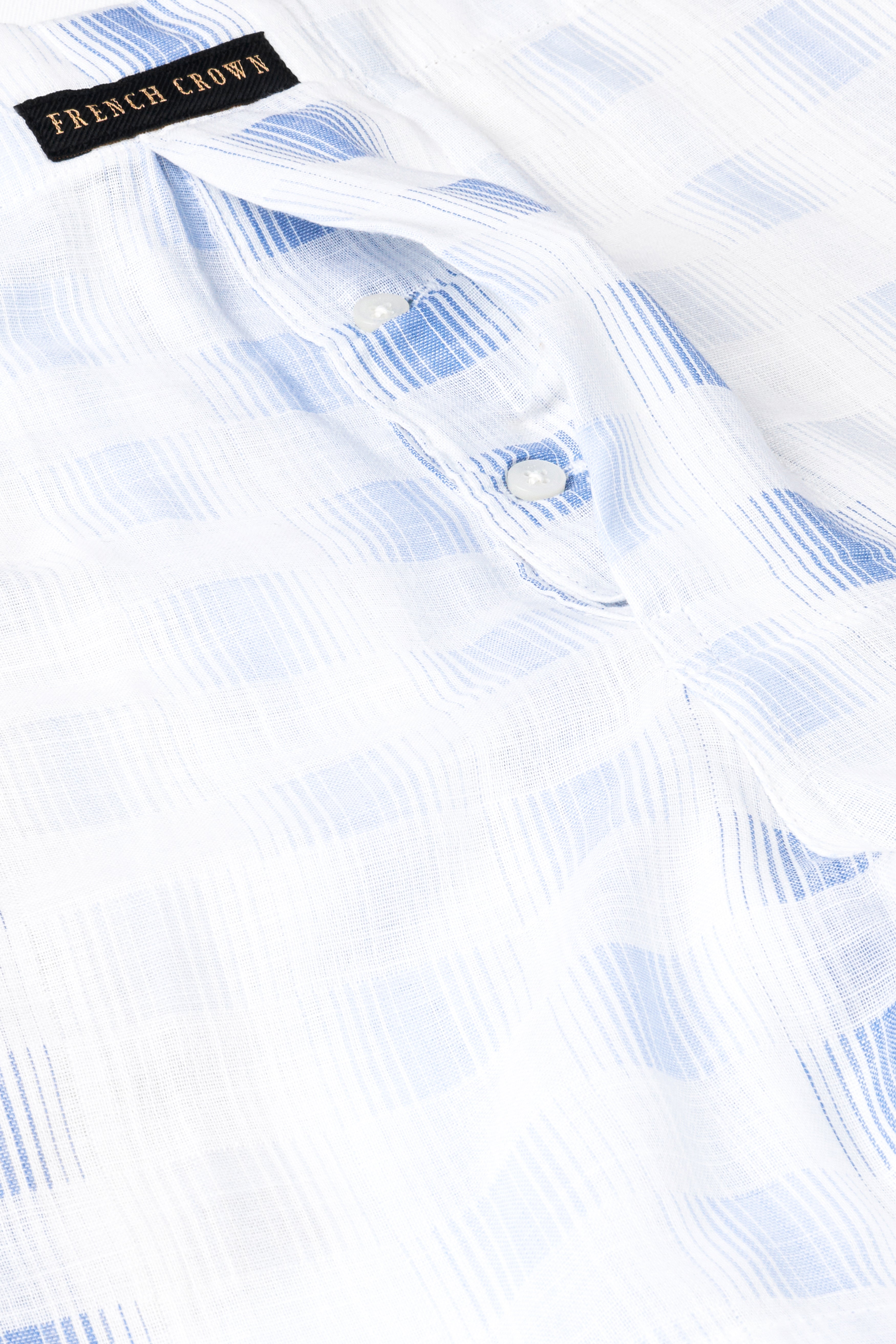 Bright White And Tealish Blue Dobby Textured Premium Giza Cotton Boxer BX549-28, BX549-30, BX549-32, BX549-34, BX549-36, BX549-38, BX549-40, BX549-42, BX549-44