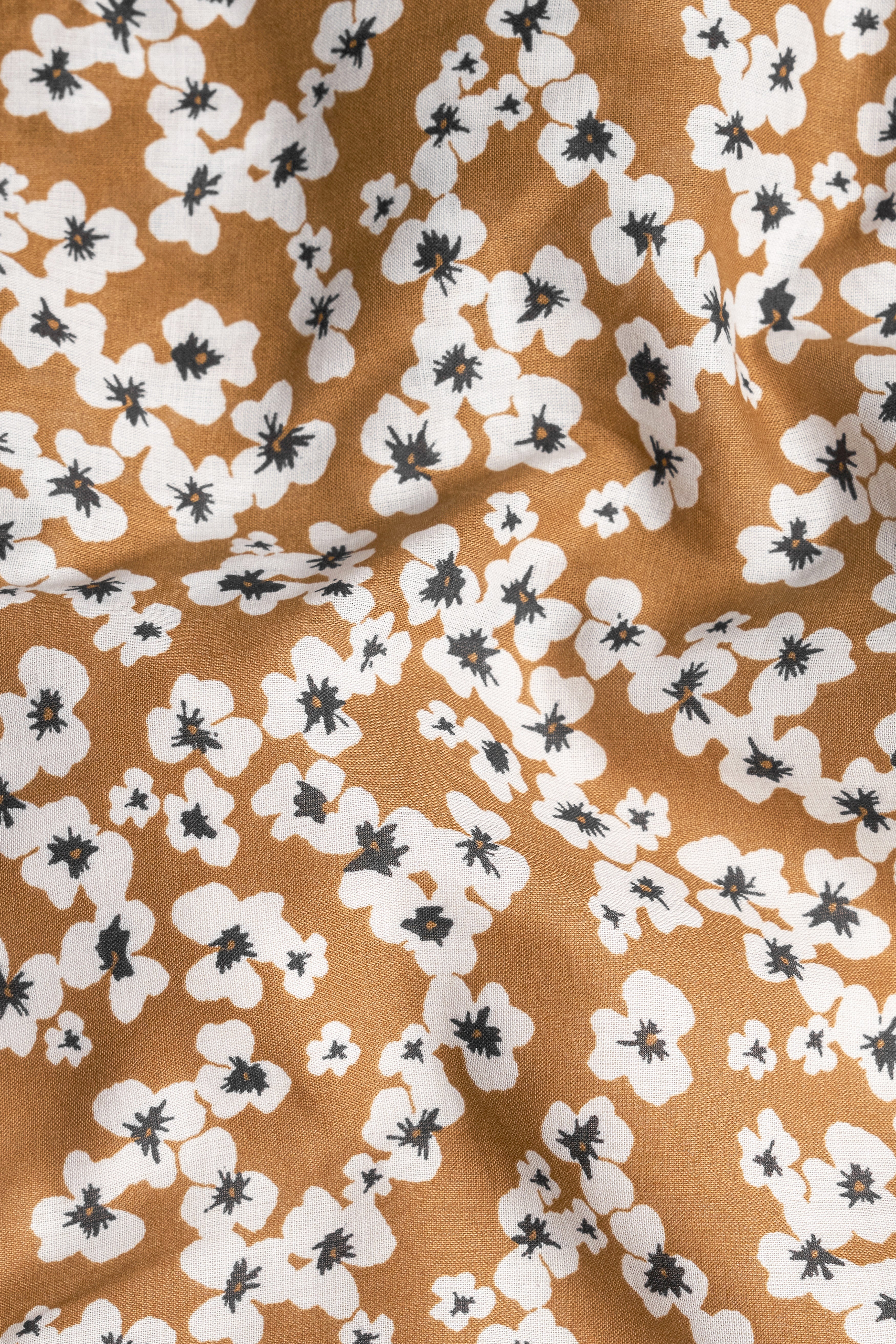 Mocha Brown With White Printed Premium Cotton Boxer BX552-28, BX552-30, BX552-32, BX552-34, BX552-36, BX552-38, BX552-40, BX552-42, BX552-44