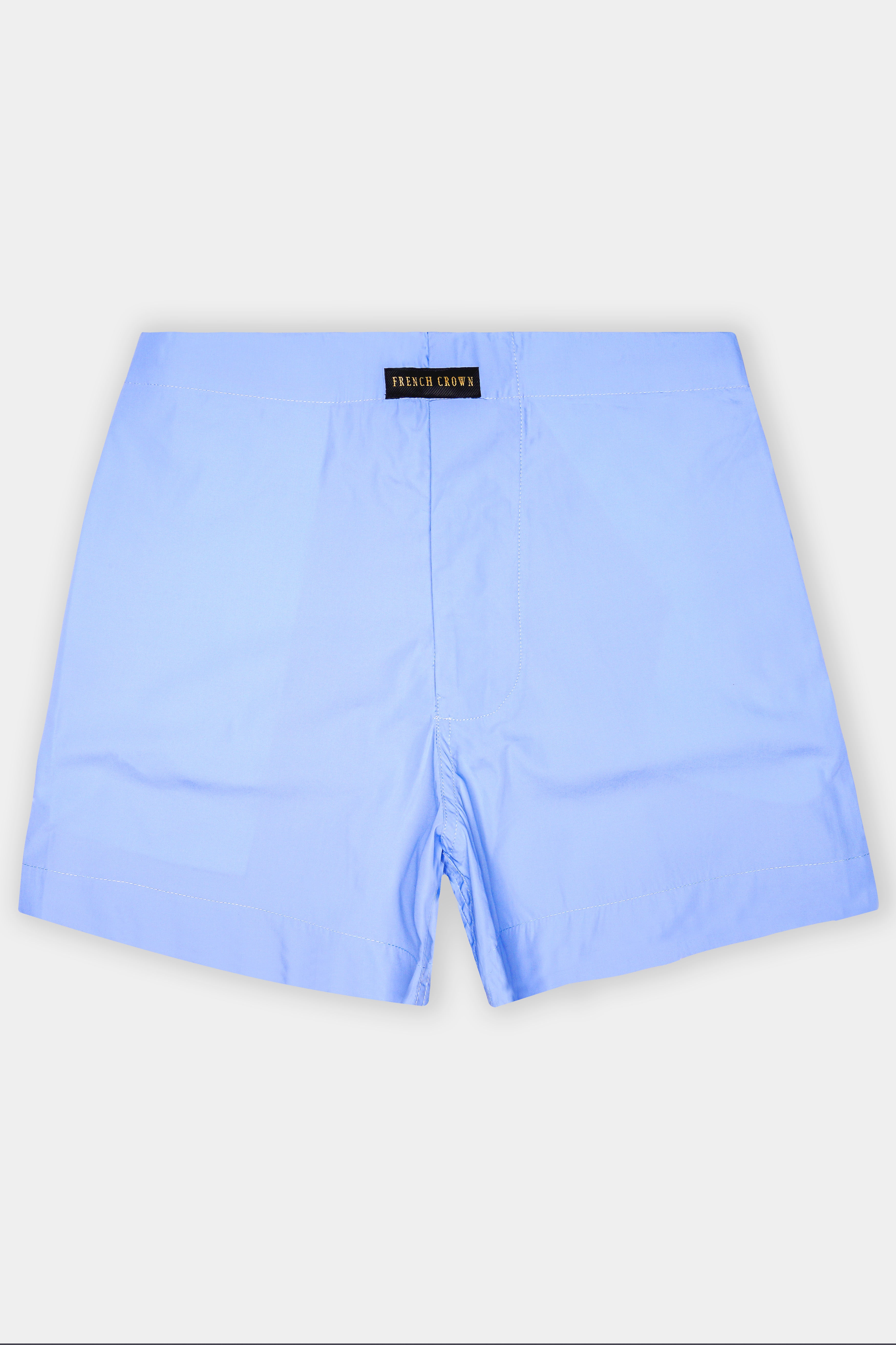 Melrose Blue Plain Solid Premium Giza Cotton Boxer
