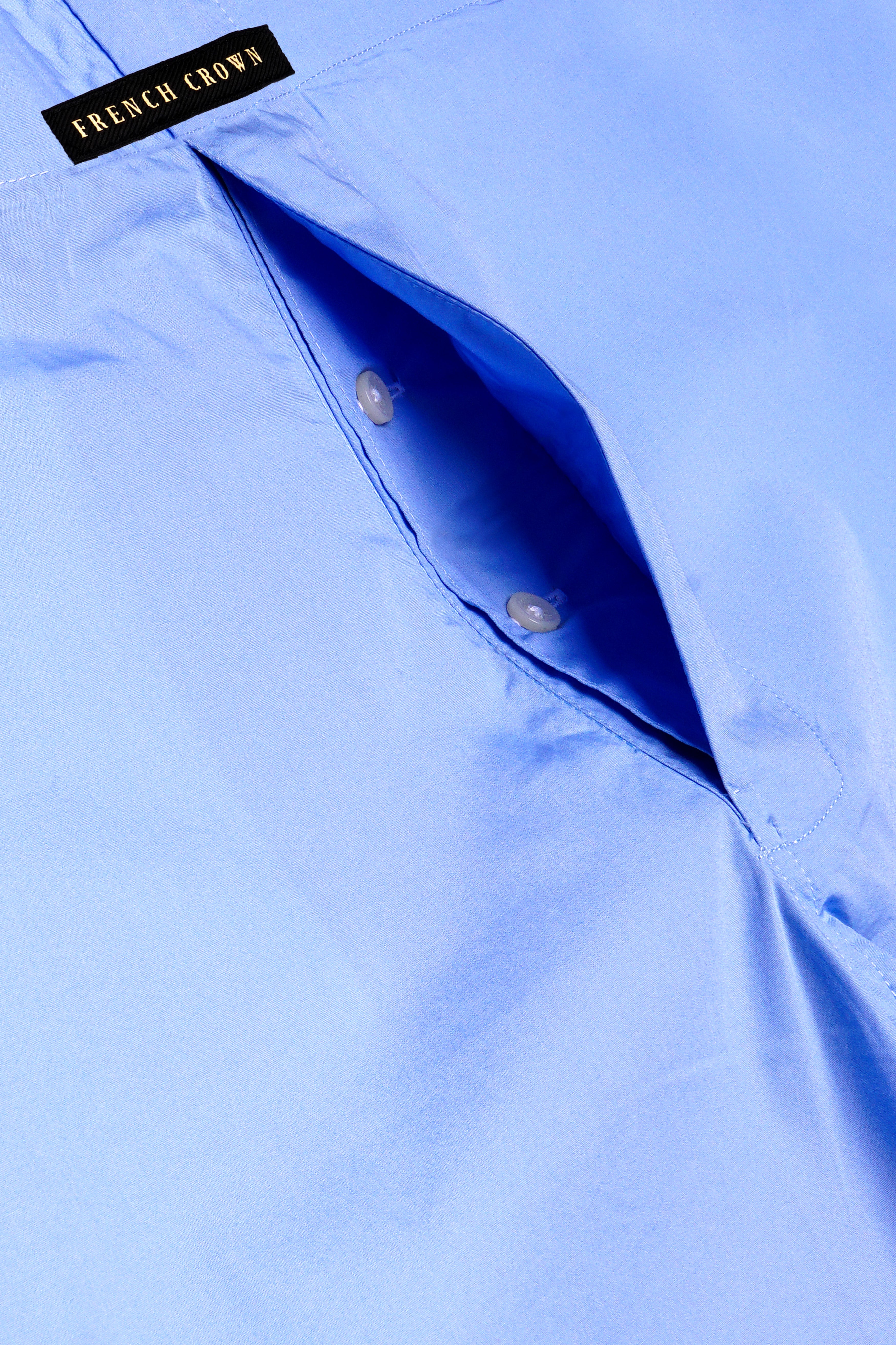 Melrose Blue Plain Solid Premium Giza Cotton Boxer