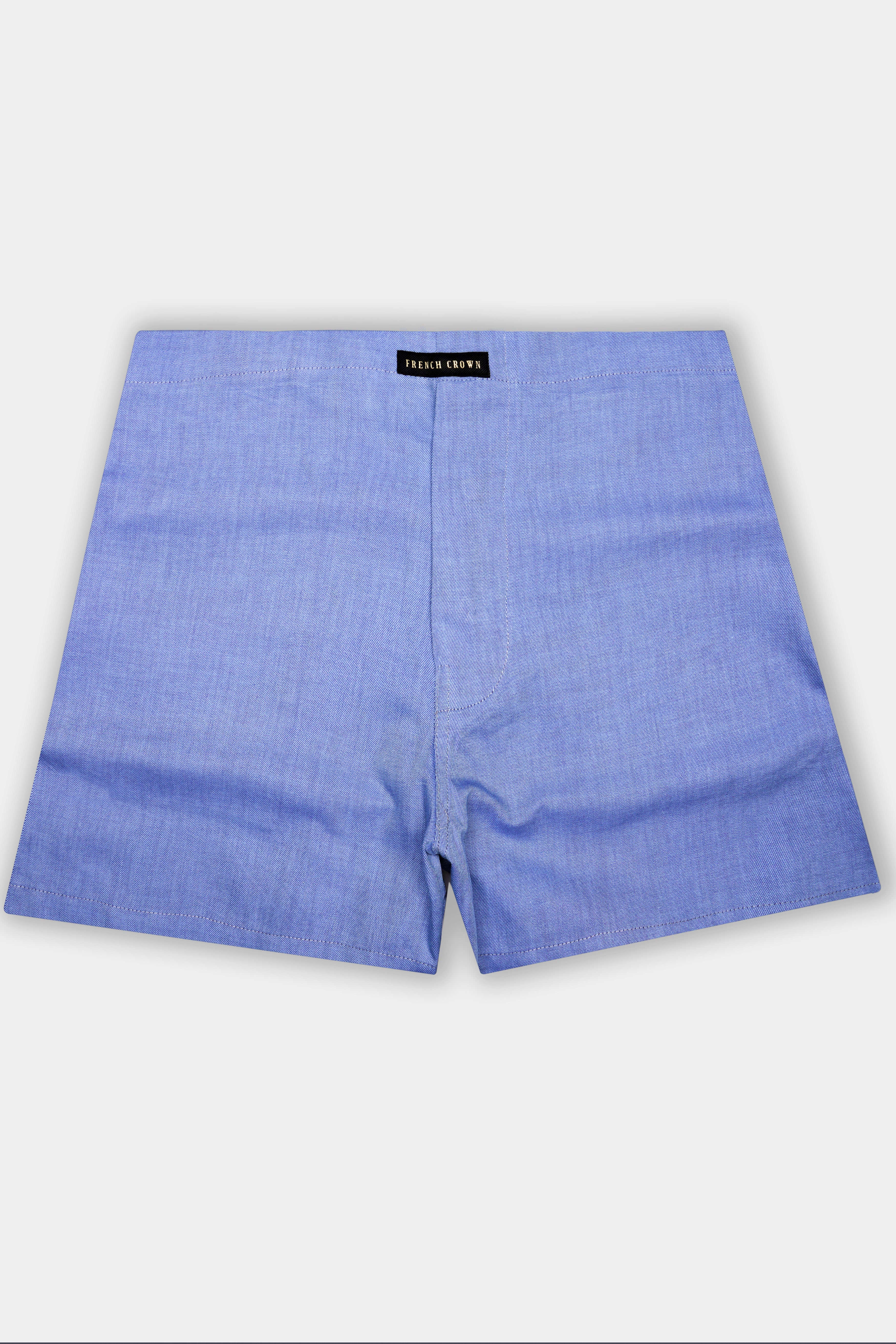 Carolina Blue Textured Oxford Premium Cotton Boxer