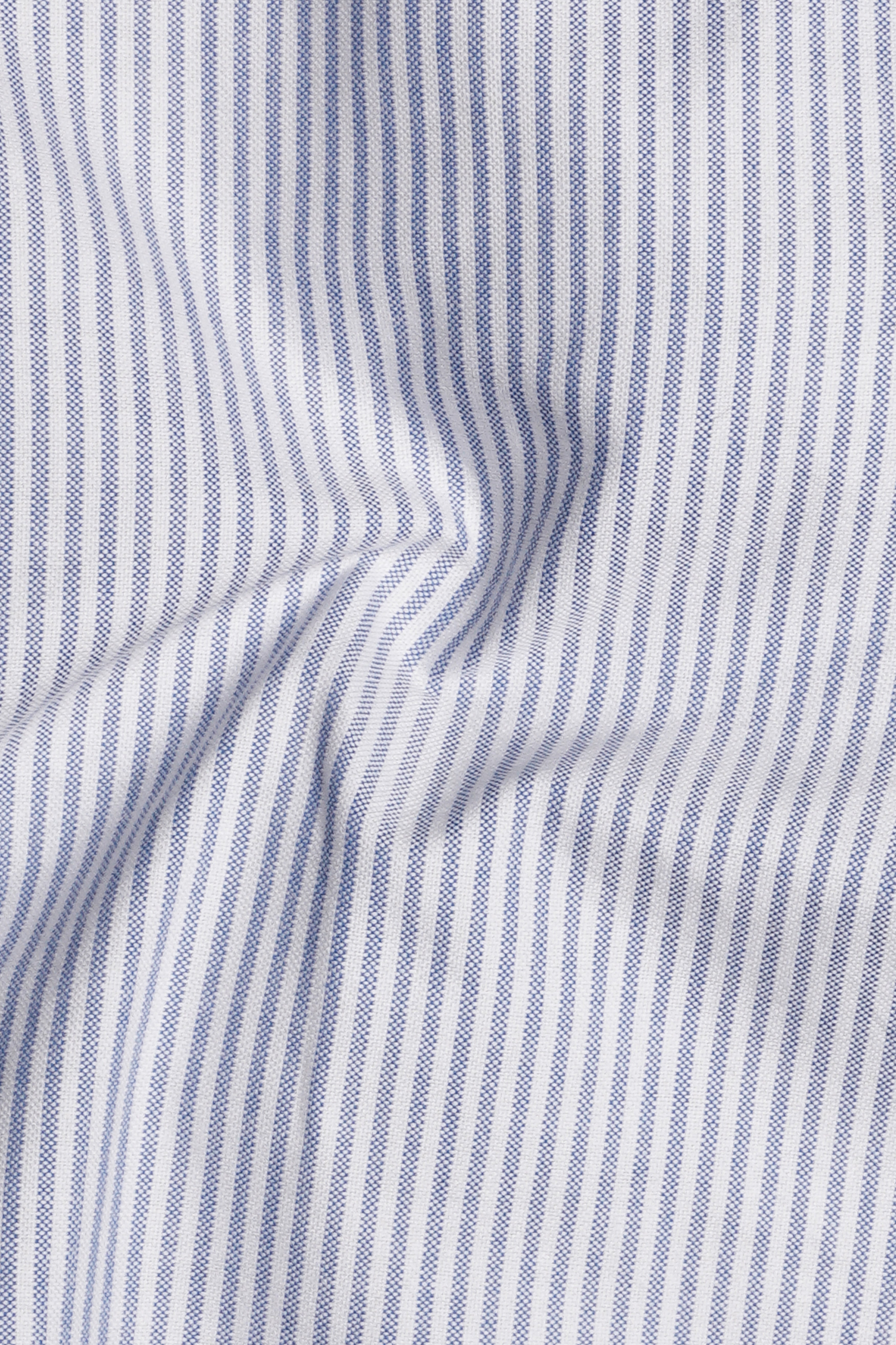 Gray Blue and White Pin Striped Oxford Premium Cotton Boxer