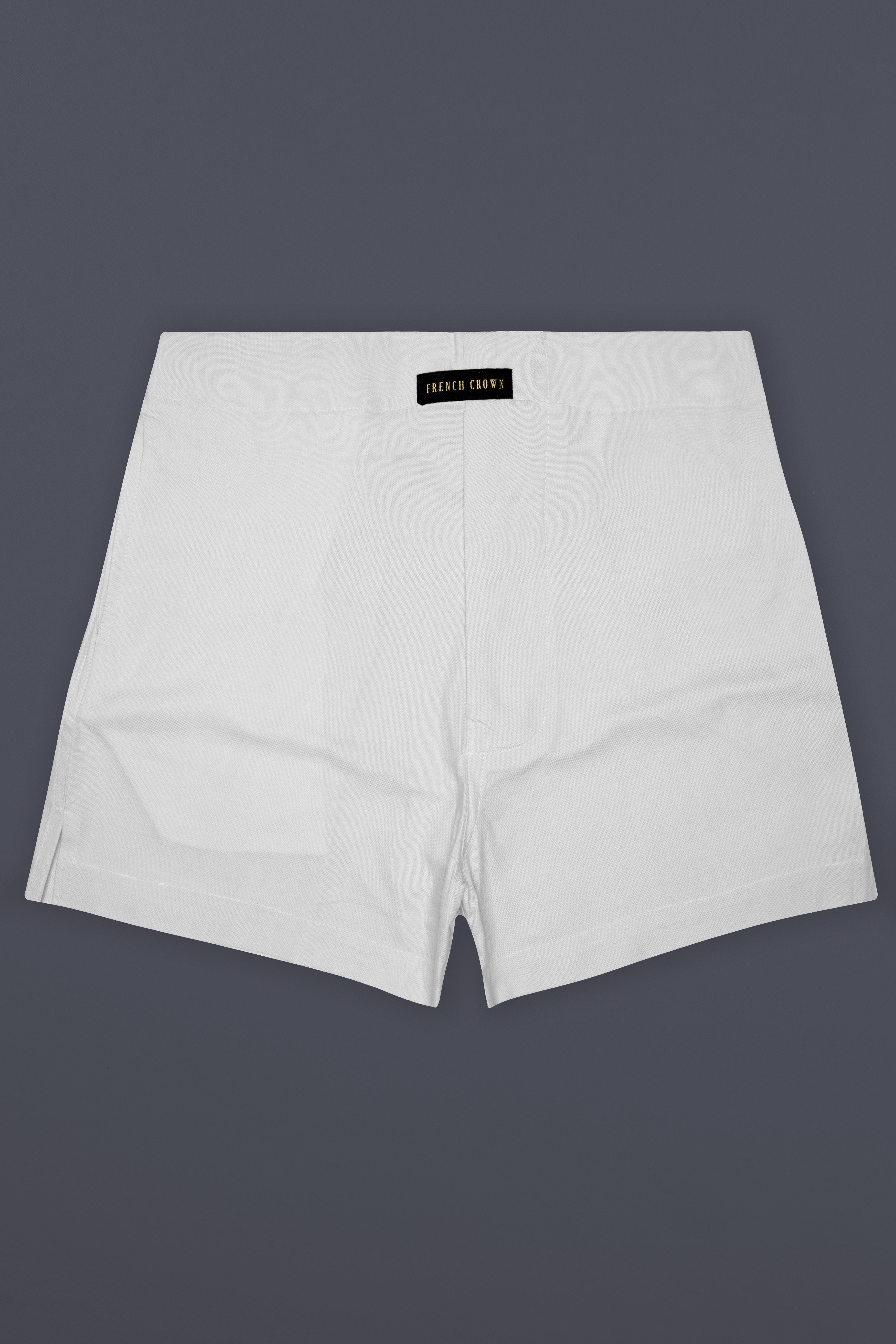Goose Gray Plain Solid Oxford Premium Cotton Boxer