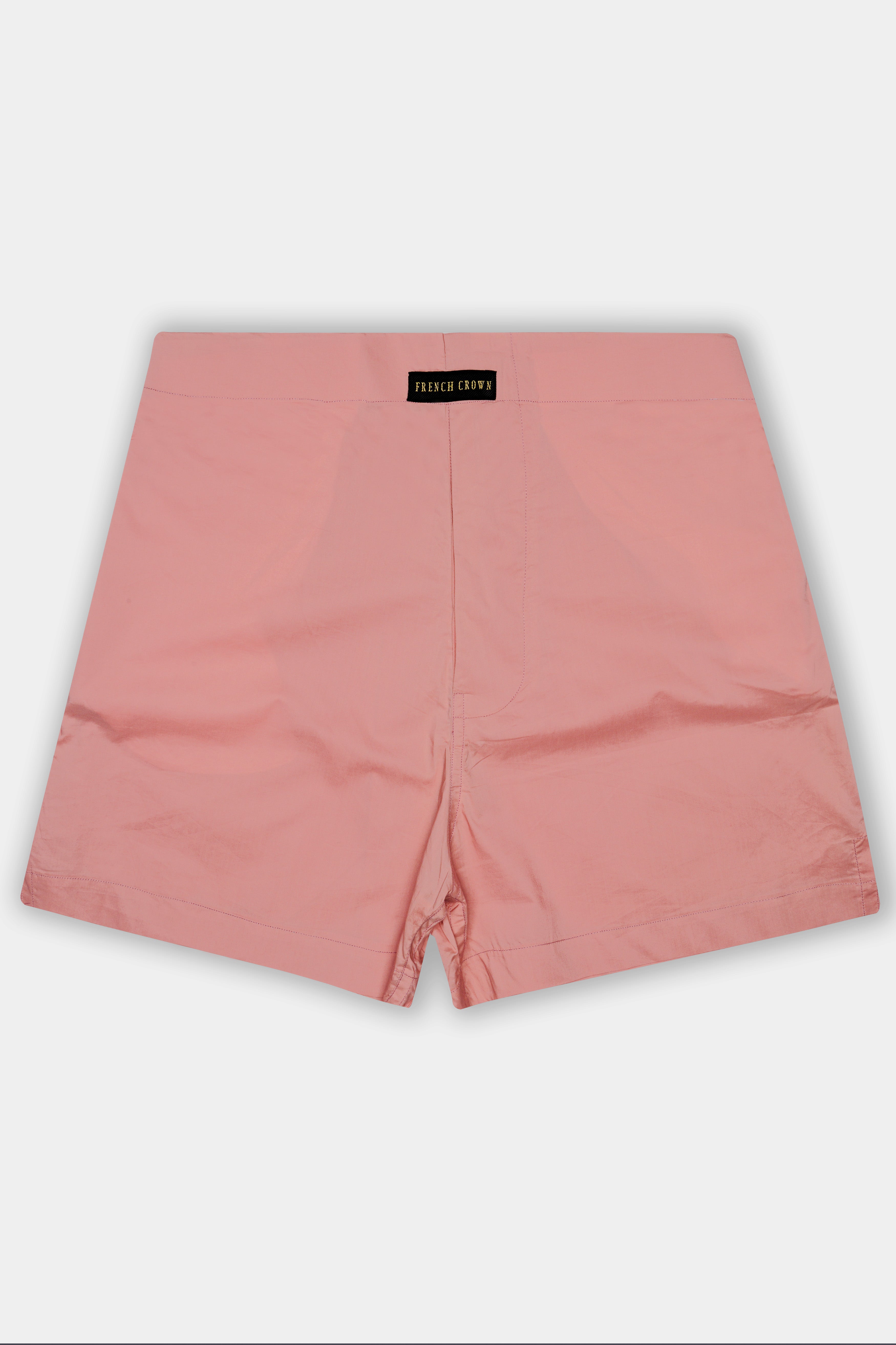 Greyish Pink Plain Solid Poplin Cotton Boxers