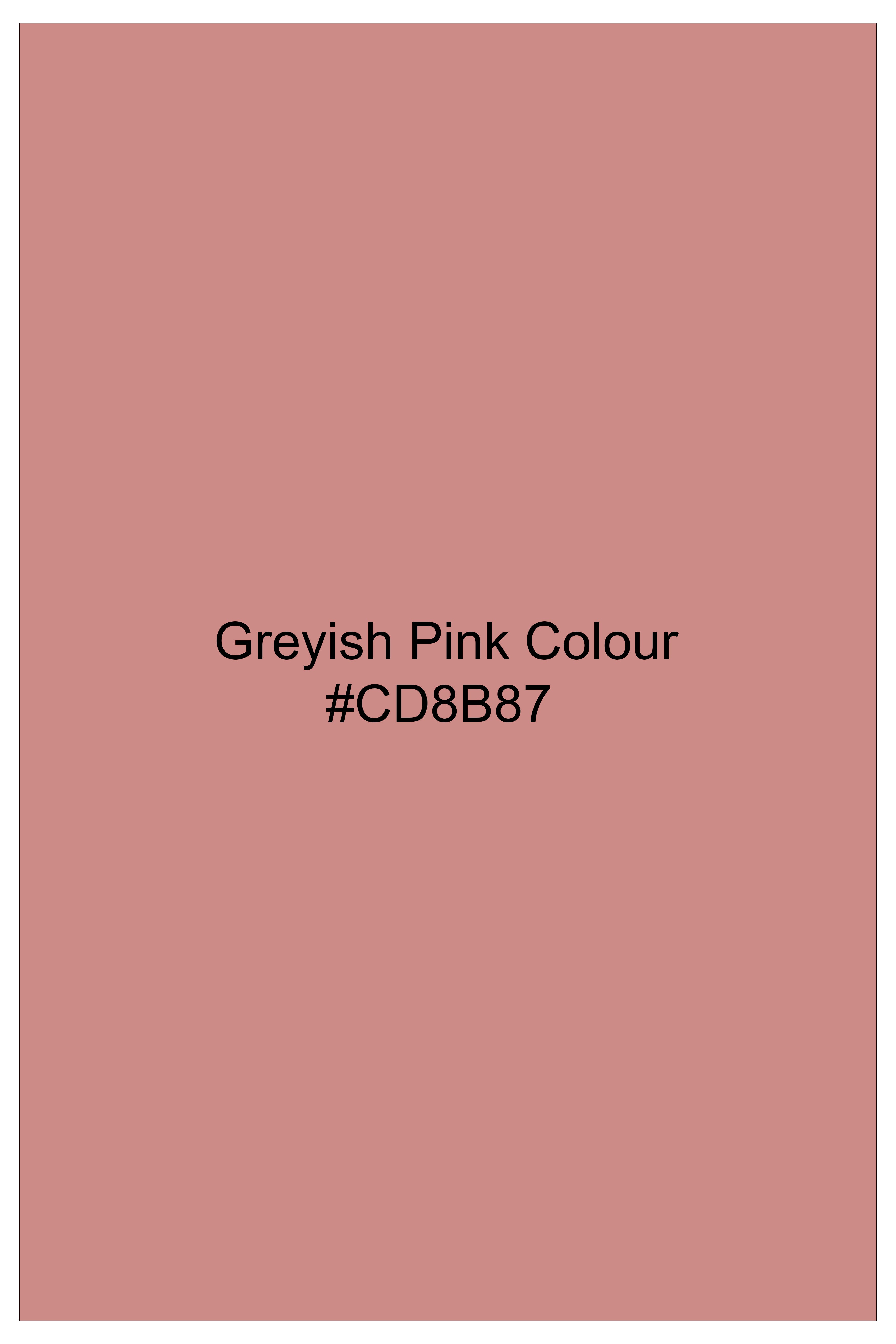 Greyish Pink Plain Solid Poplin Cotton Boxers