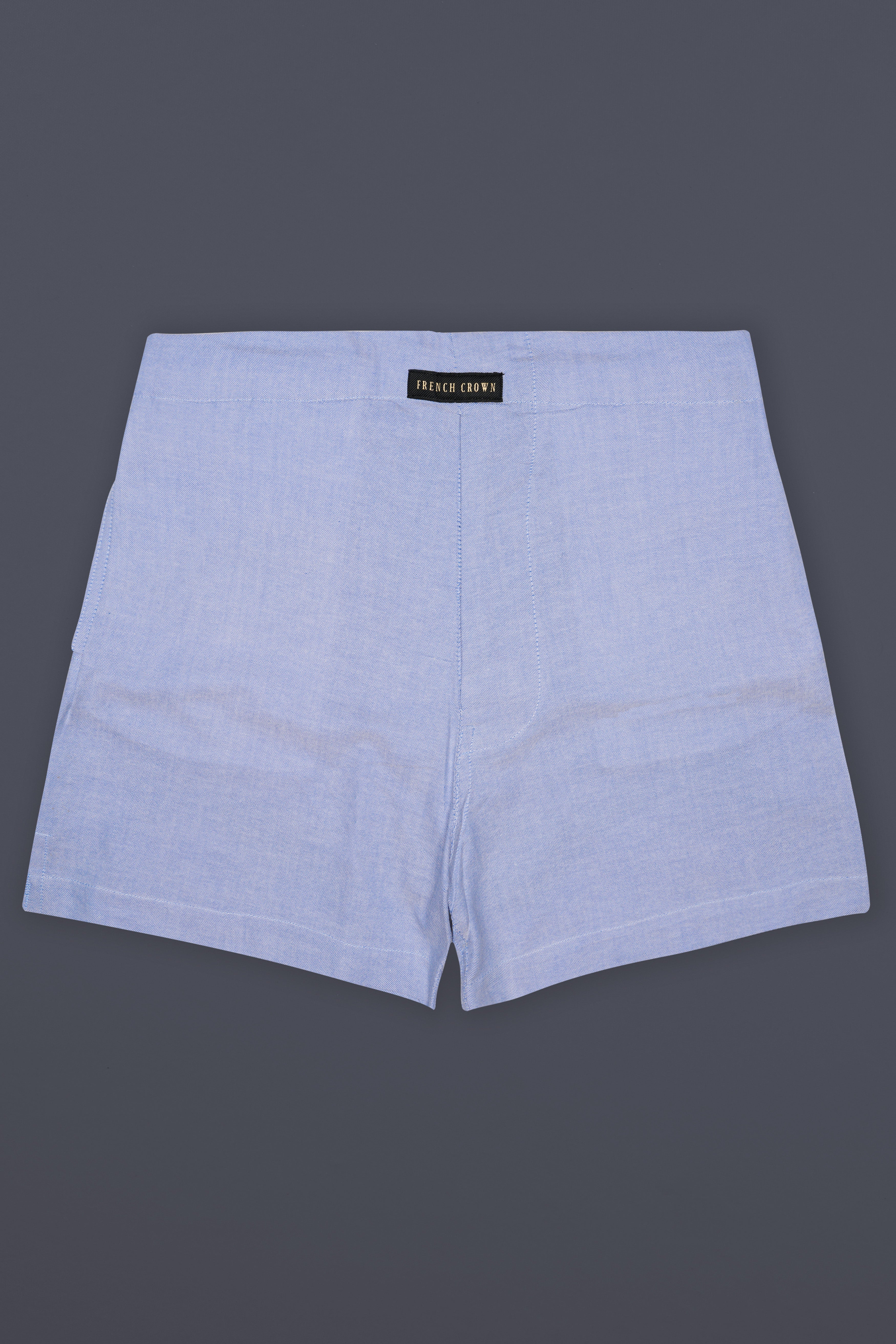 Rock Blue Dobby Textured Premium Cotton Boxer
