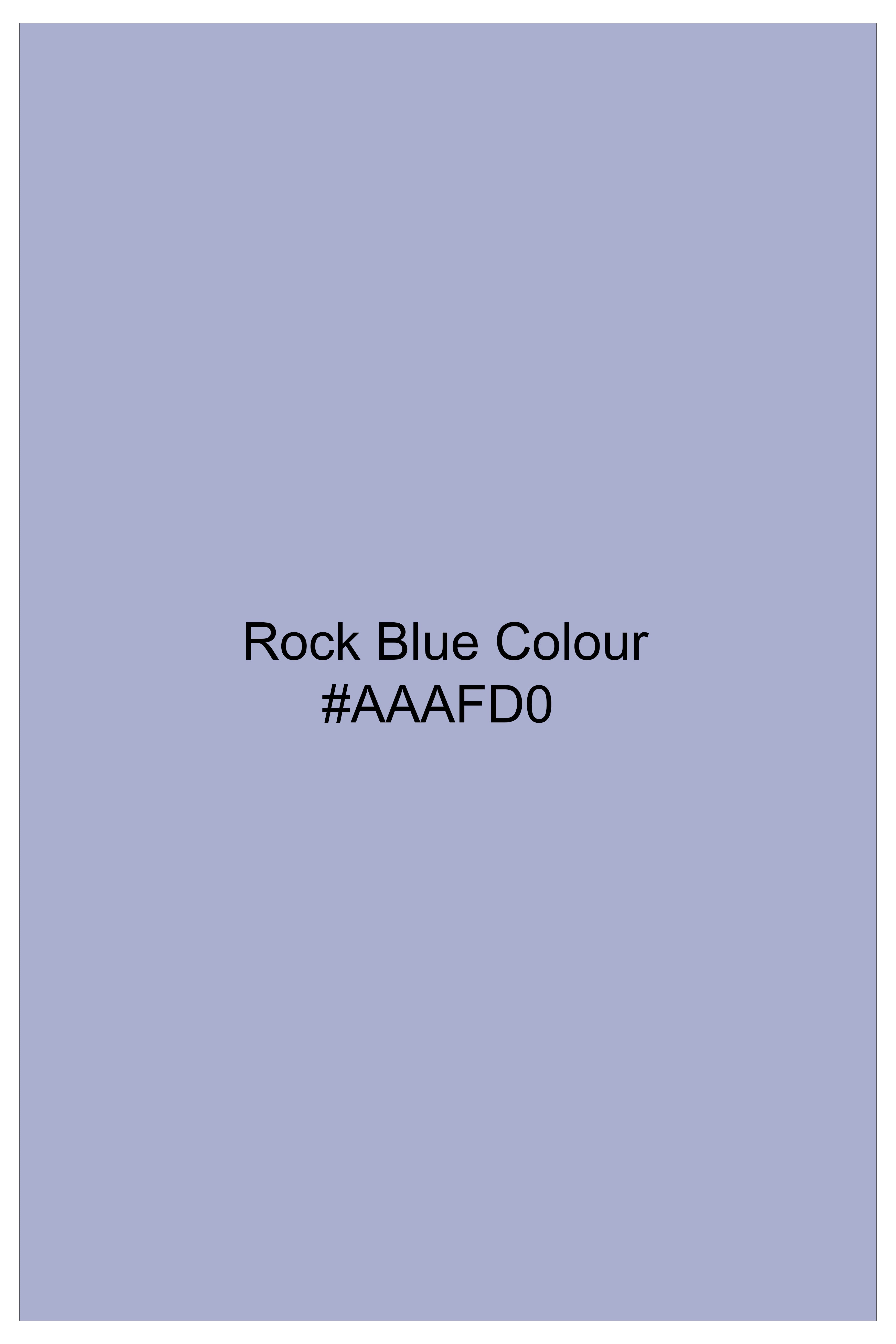 Rock Blue Dobby Textured Premium Cotton Boxer