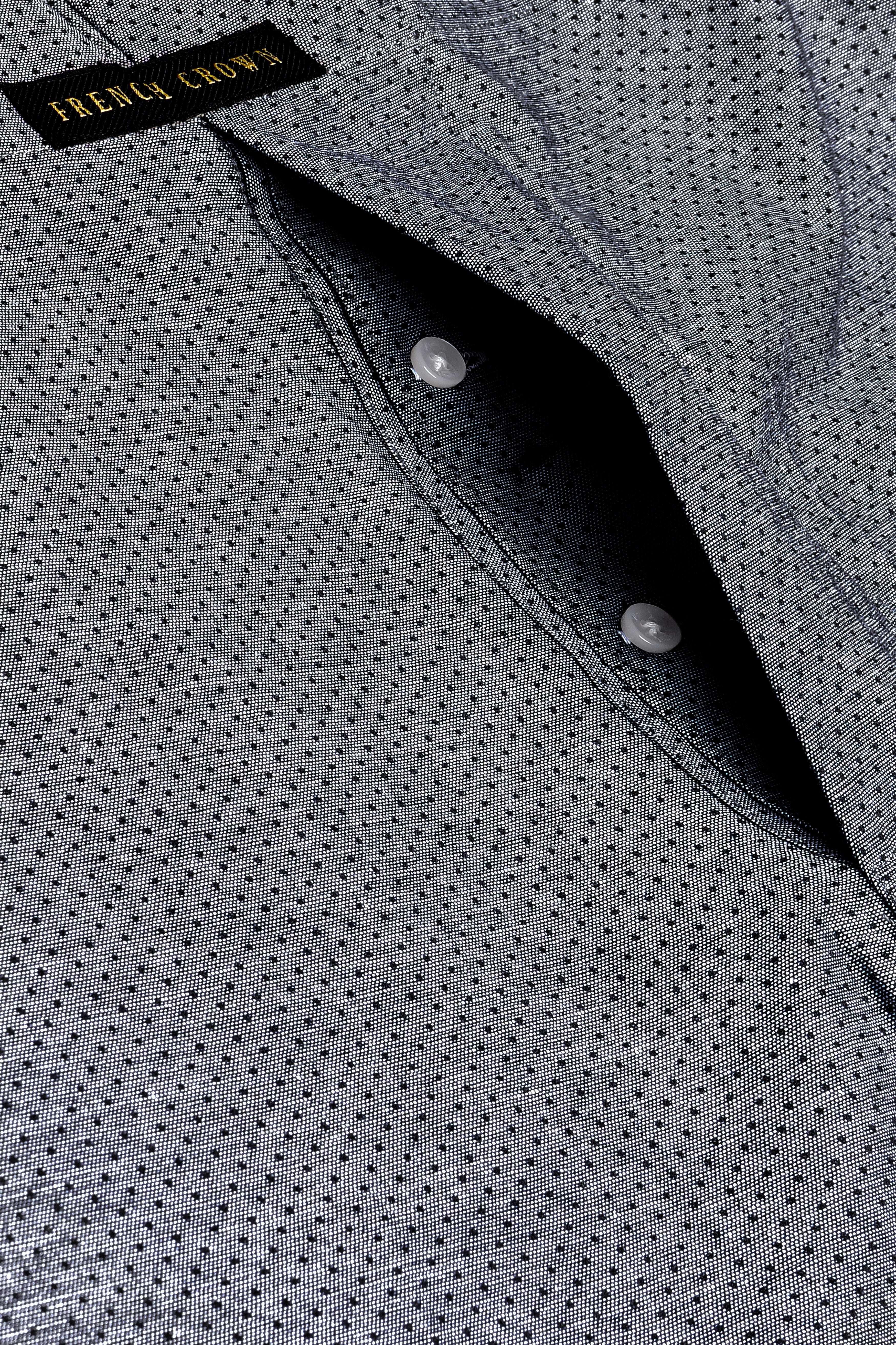 Mid Gray Dotted Dobby Textured Premium Cotton Boxer