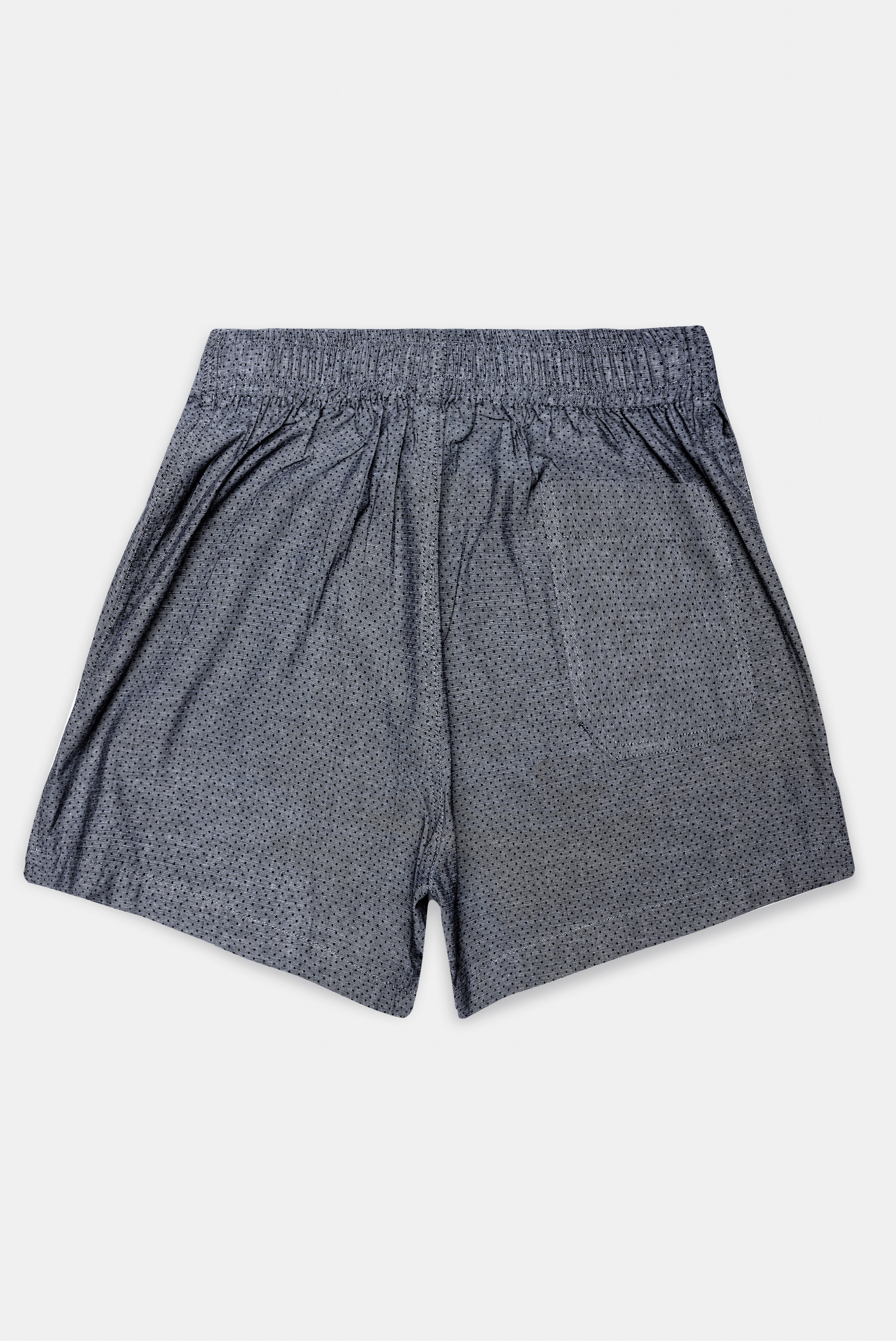 Mid Gray Dotted Dobby Textured Premium Cotton Boxer